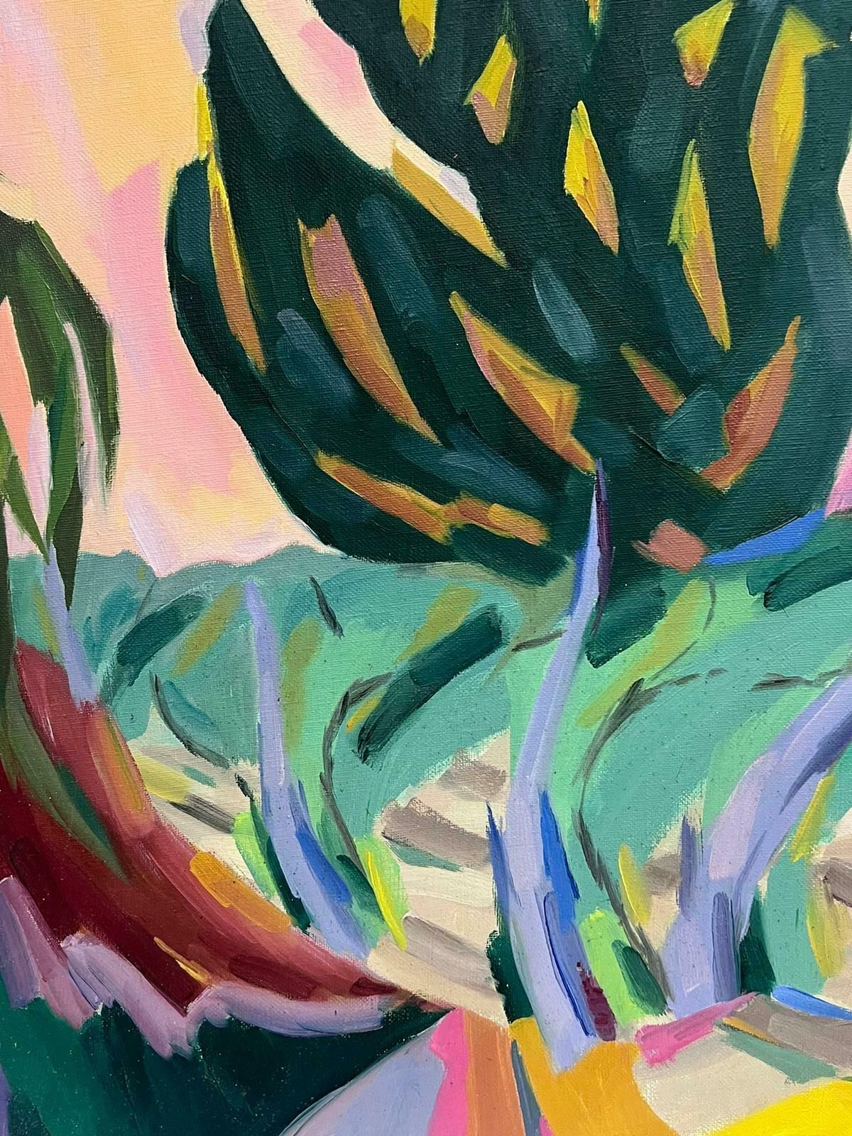 Paul Louis Bolot (French 1918 2003)1960's French Post Impressionist Signed Oil Painting Olive Tree In Provence 1966 photo Art