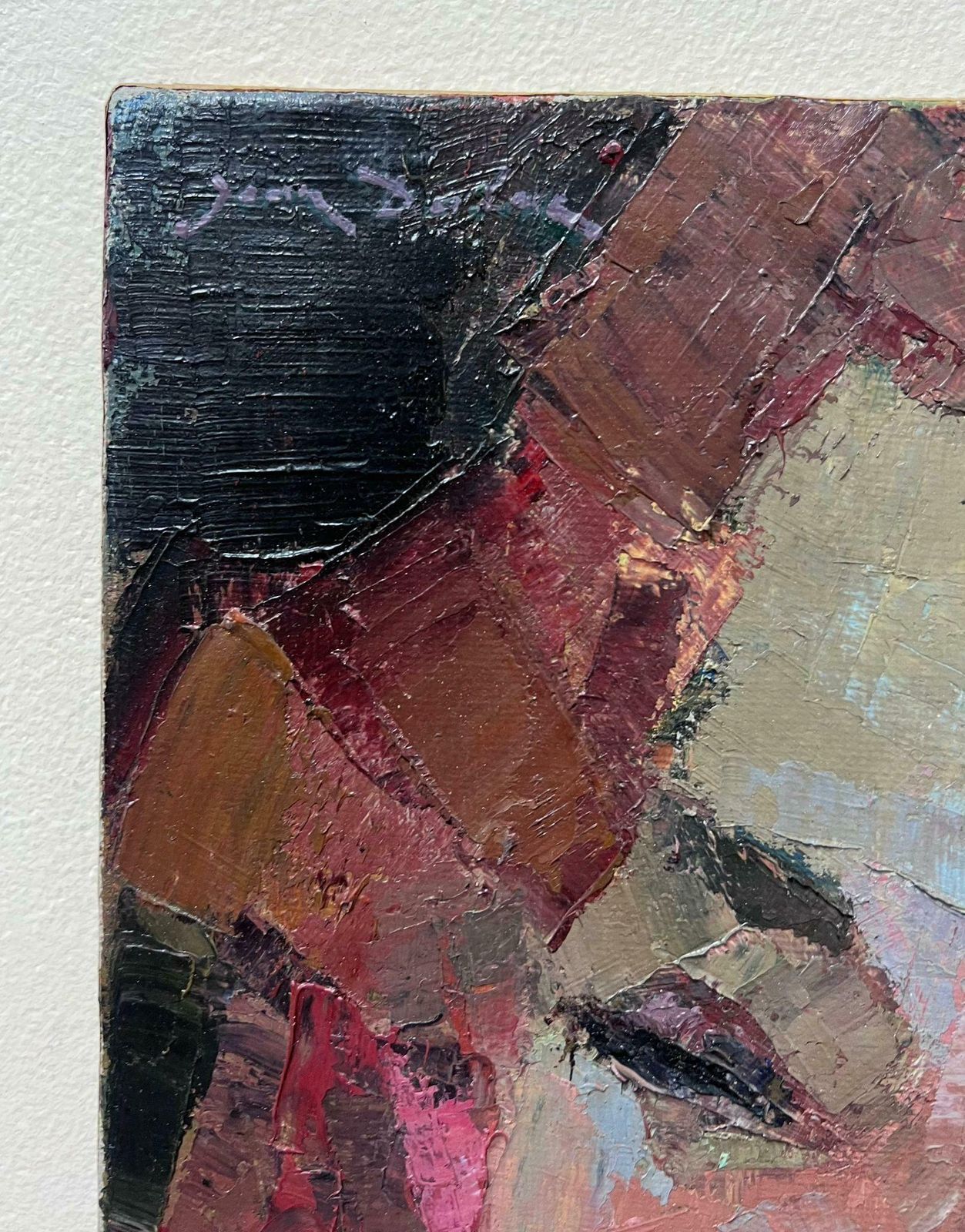 Jean Dulacfine Mid 20th Century French Post Impressionist Oil Painting Portrait Of Lady1950's photo Art