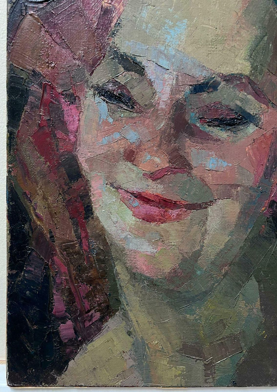 Jean Dulacfine Mid 20th Century French Post Impressionist Oil Painting Portrait Of Lady1950's photo 923.0
