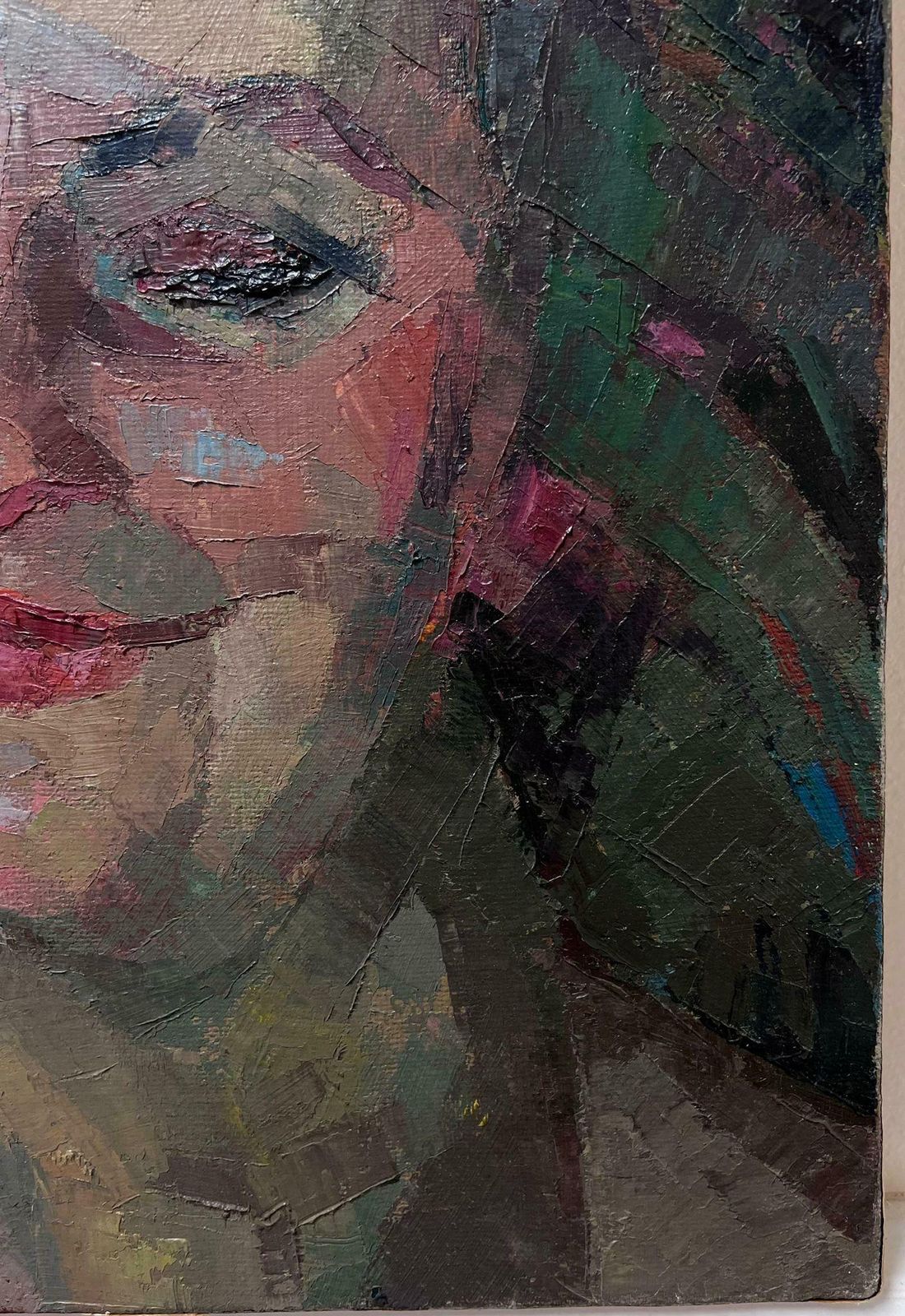 Jean Dulacfine Mid 20th Century French Post Impressionist Oil Painting Portrait Of Lady1950's photo buy