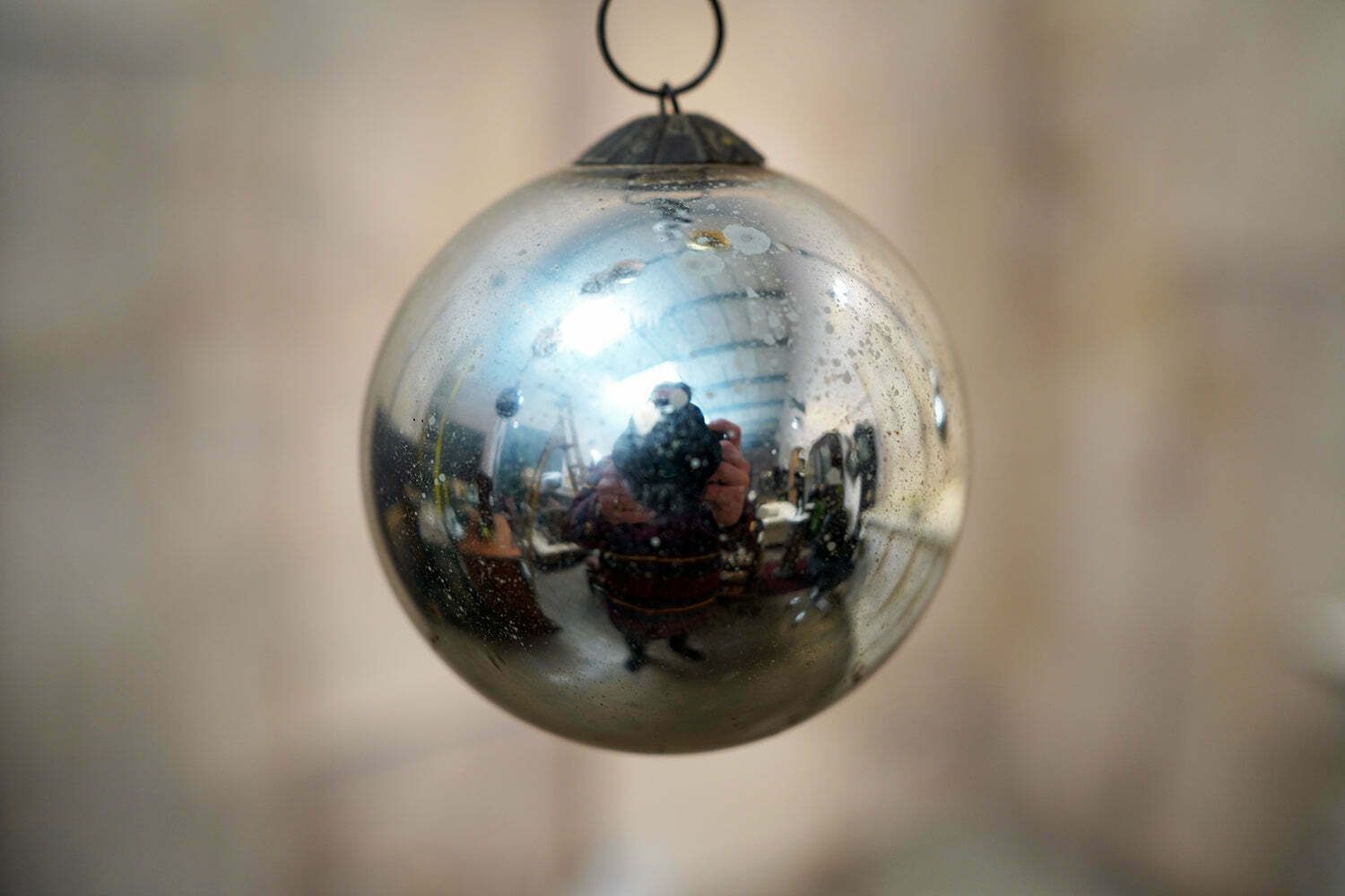 Art A Mixed Group Of Eleven Victorian Mercury Glass Witches Balls C.1890 1900 photo