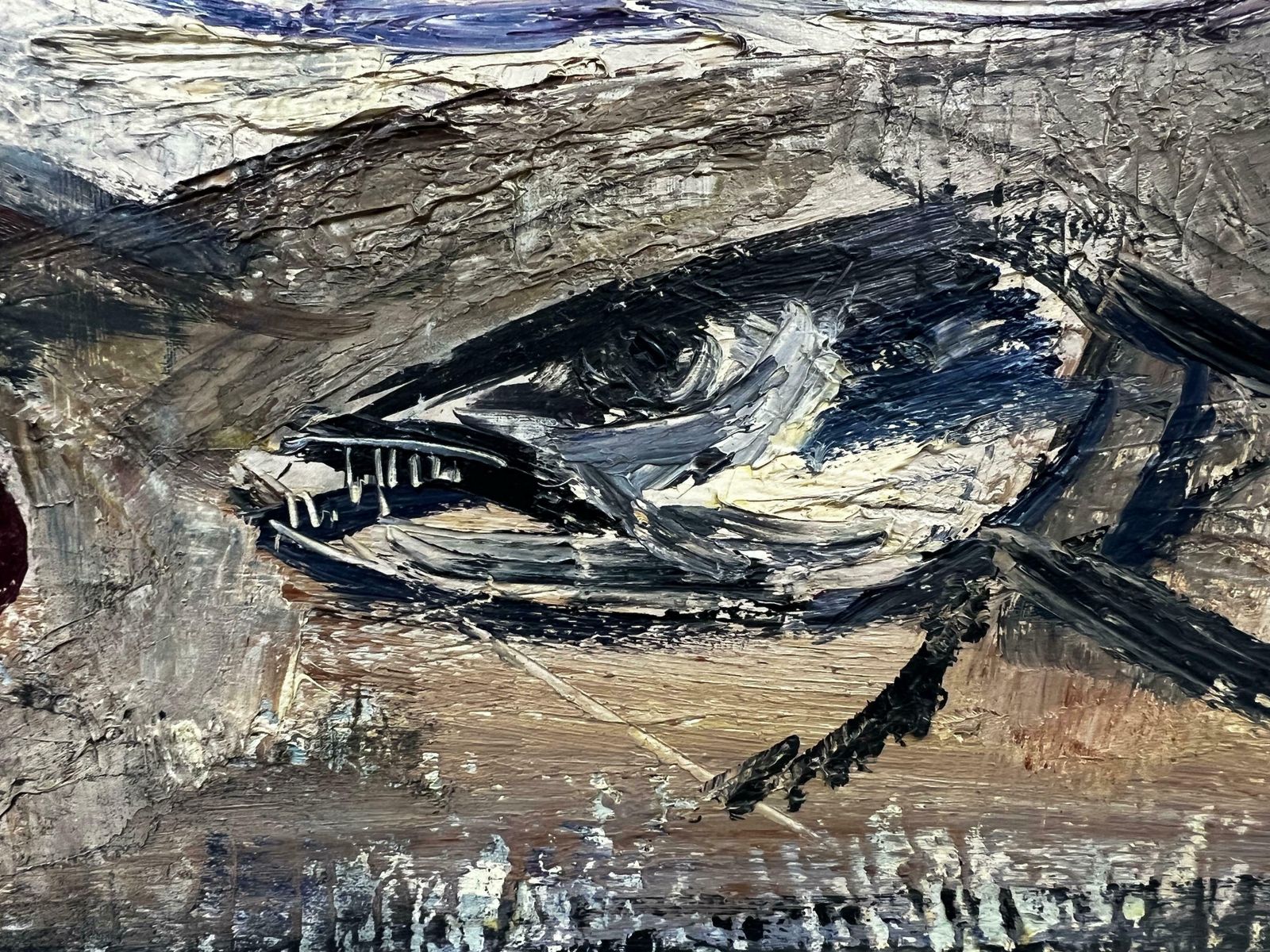 édouard Righetti (1924 2001)1960s French Interior Still Life   Fish Heads   Ideal For Fish Bistro Interior?!1960's photo buy
