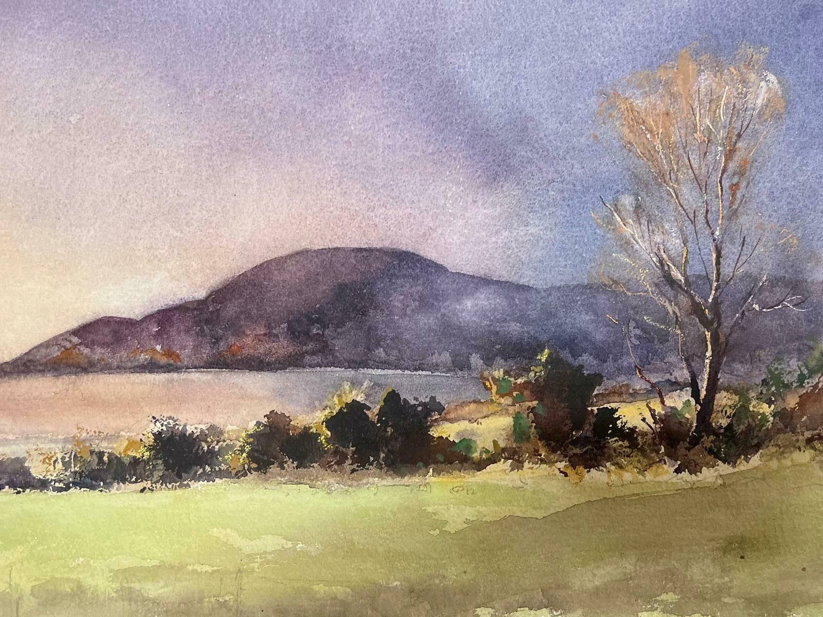 Anthony Averyfine British Original Impressionist Watercolor Coastal Estuary