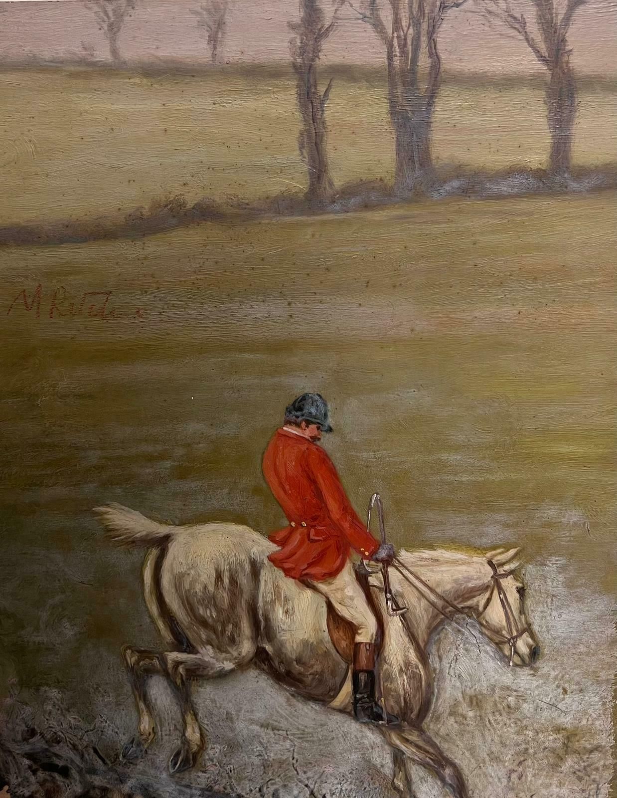 Victorian English Oil 19th Century English Coaching Scene Oil Painting Horse Carriages Outside Tavern photo buy