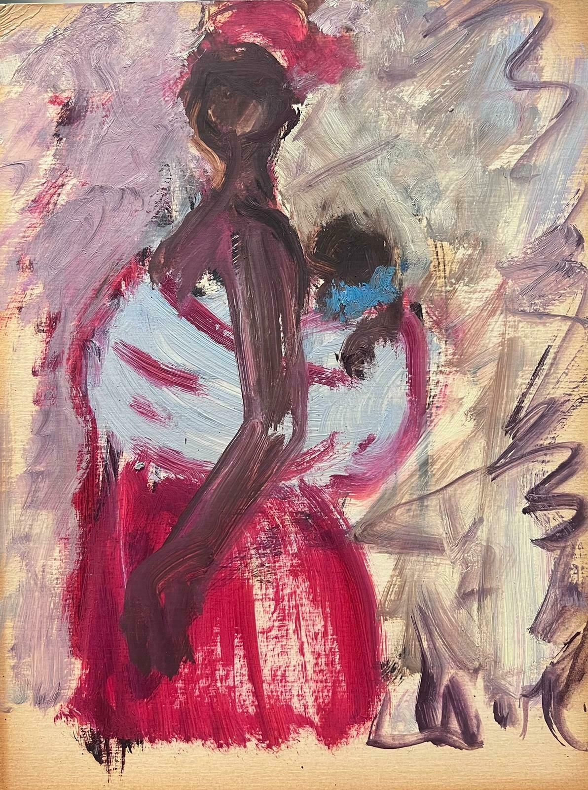 Elisabeth Hahn20th Century German Modernist Oil Painting Portrait Of African Woman20th Century photo Art