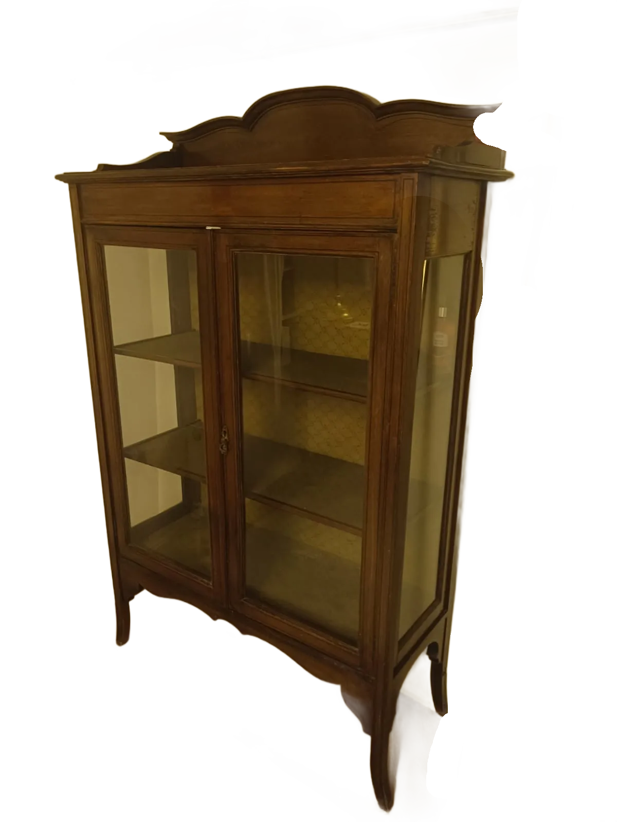 Glass Wooden Cabinet photo for sale
