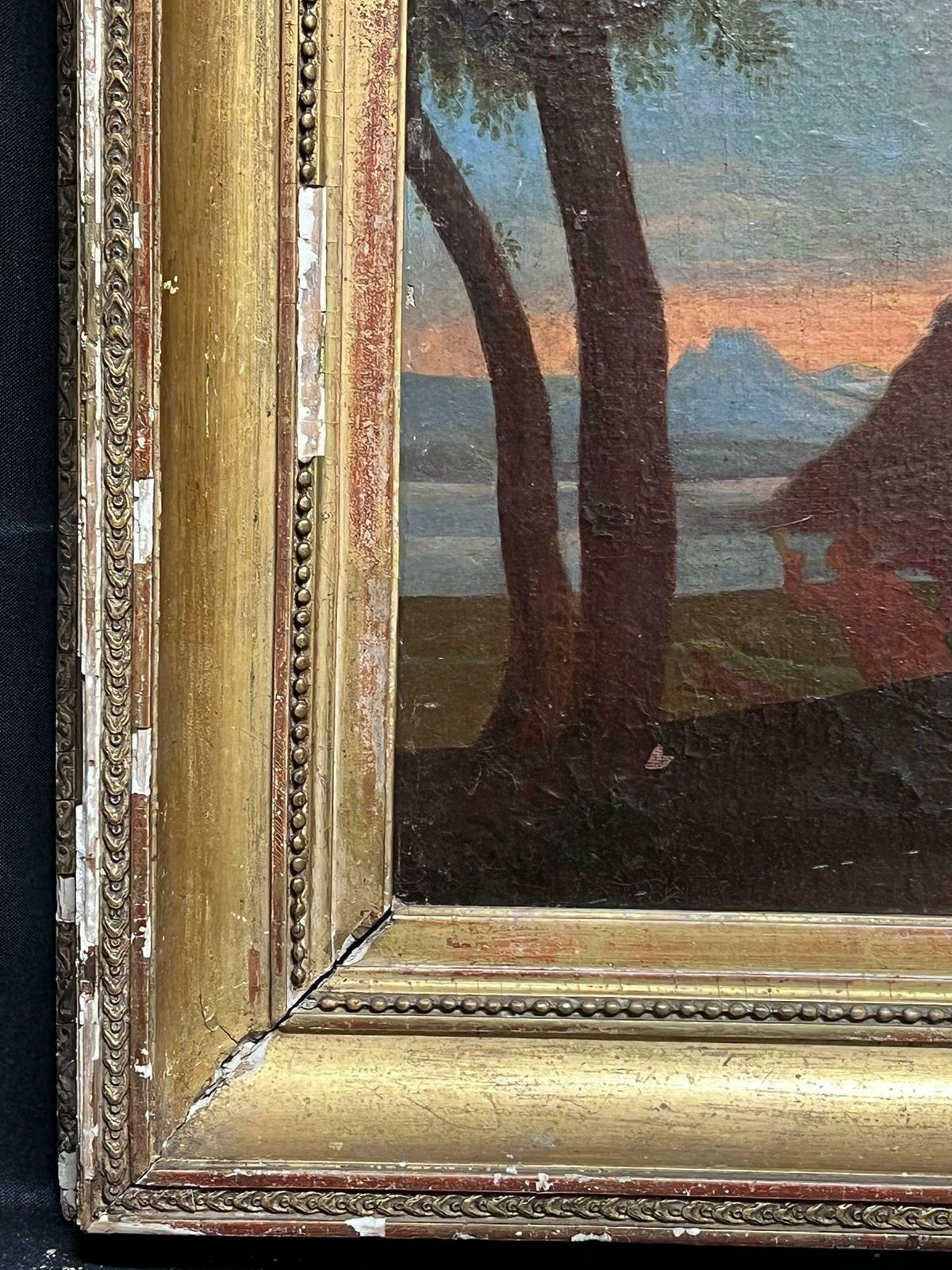 French School 17th Centuryfine 17th Century French Old Master Oil Painting Nude Lady Doves & Cherubs photo vinterior
