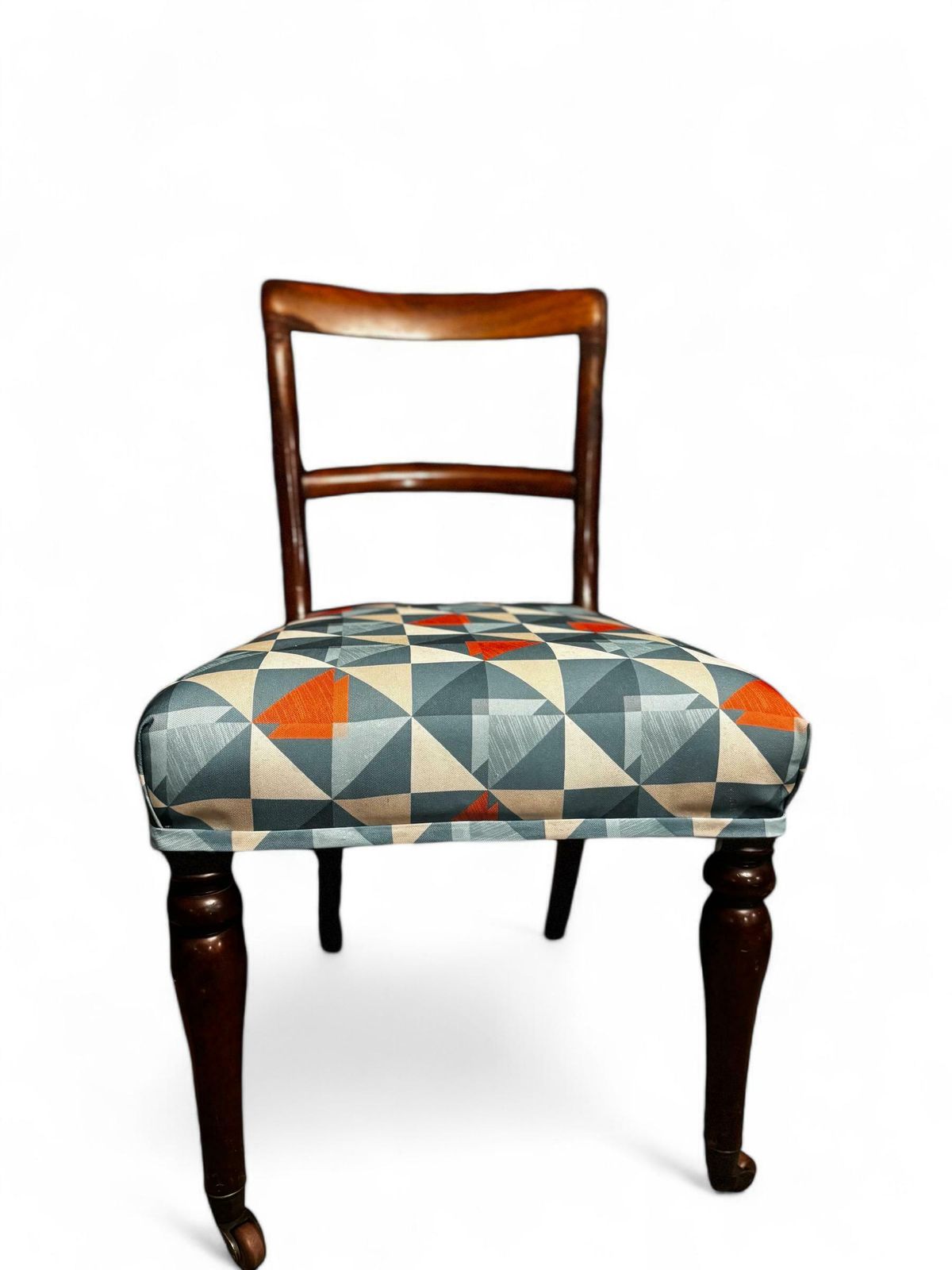 Antique Victorian Bedroom Chair C1860 / New Upholstery photo vintage