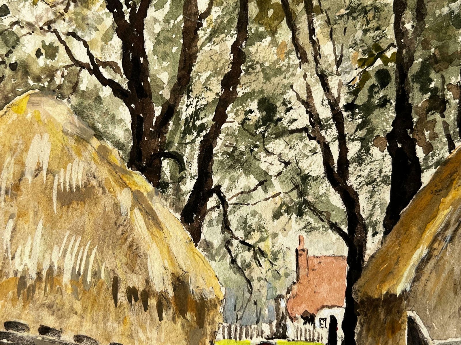 Norman A Olleysummertime Landscape, Gathering Hay From The Hay Stacks Mannor Farm , Surrey photo 615.0