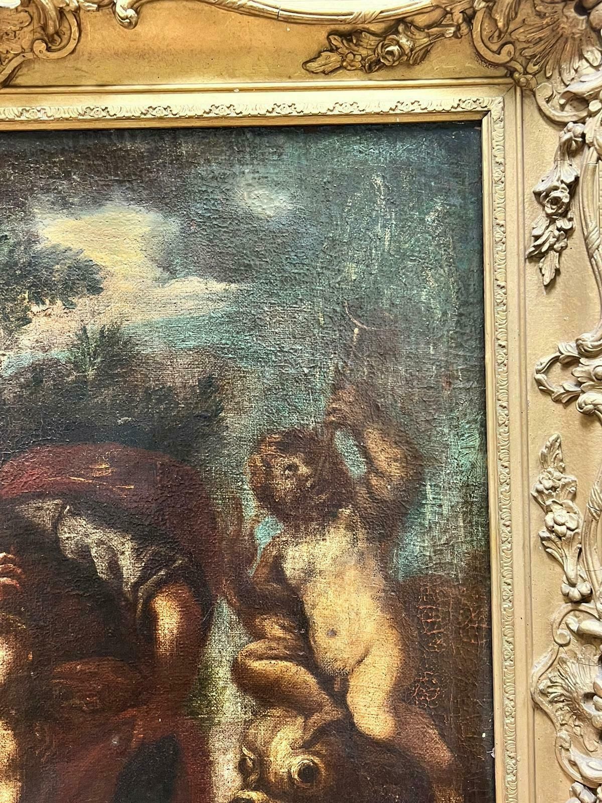 18th Century Italian Old Masterlarge 1700 Italian Old Master Nude Bather With Classical Figures Water Fountain photo Art