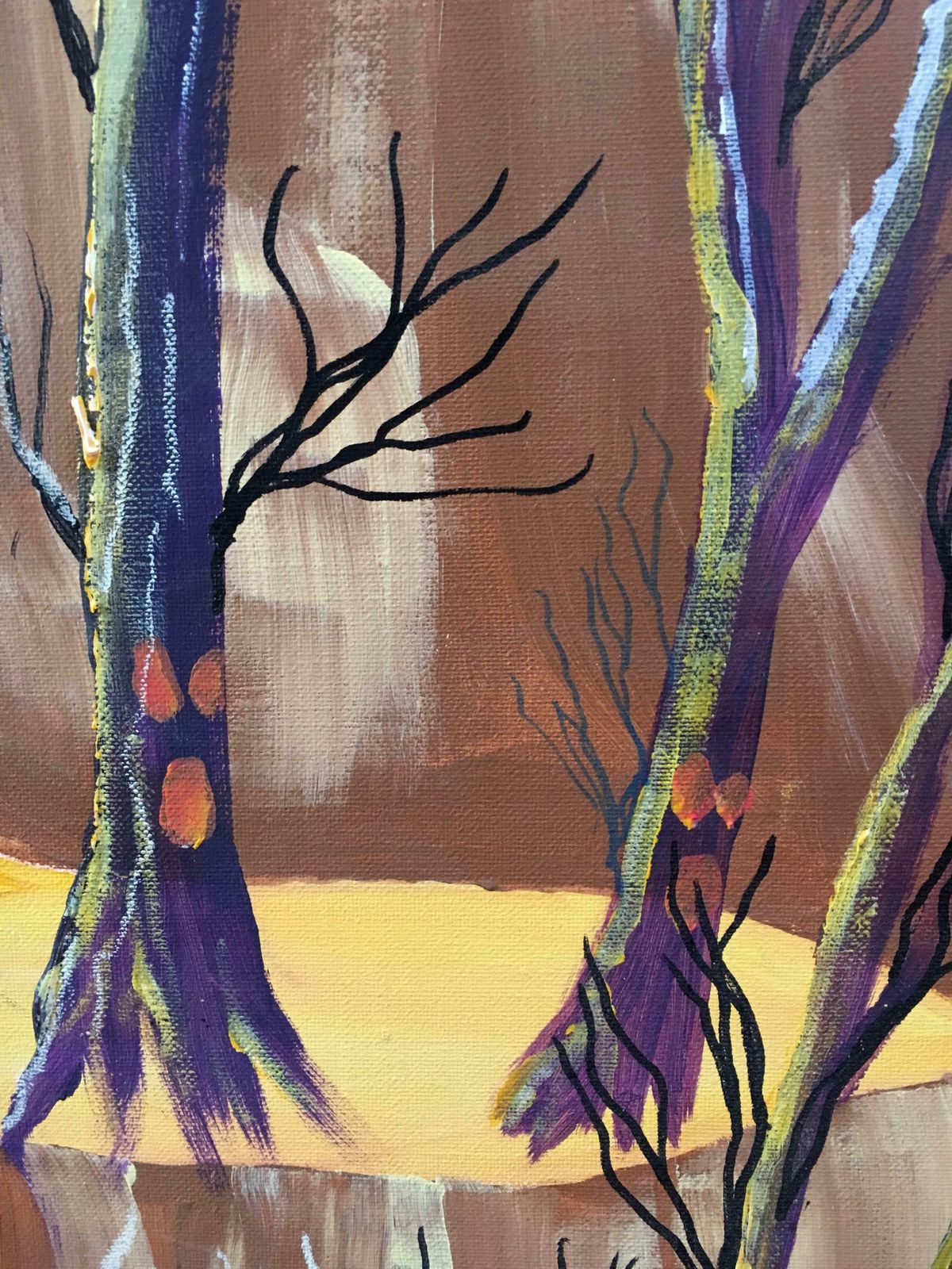 Louis Lemairestylised Derelict Landscape, Bright Colours, Signed Oil Paintingc.1970s photo 1739.0