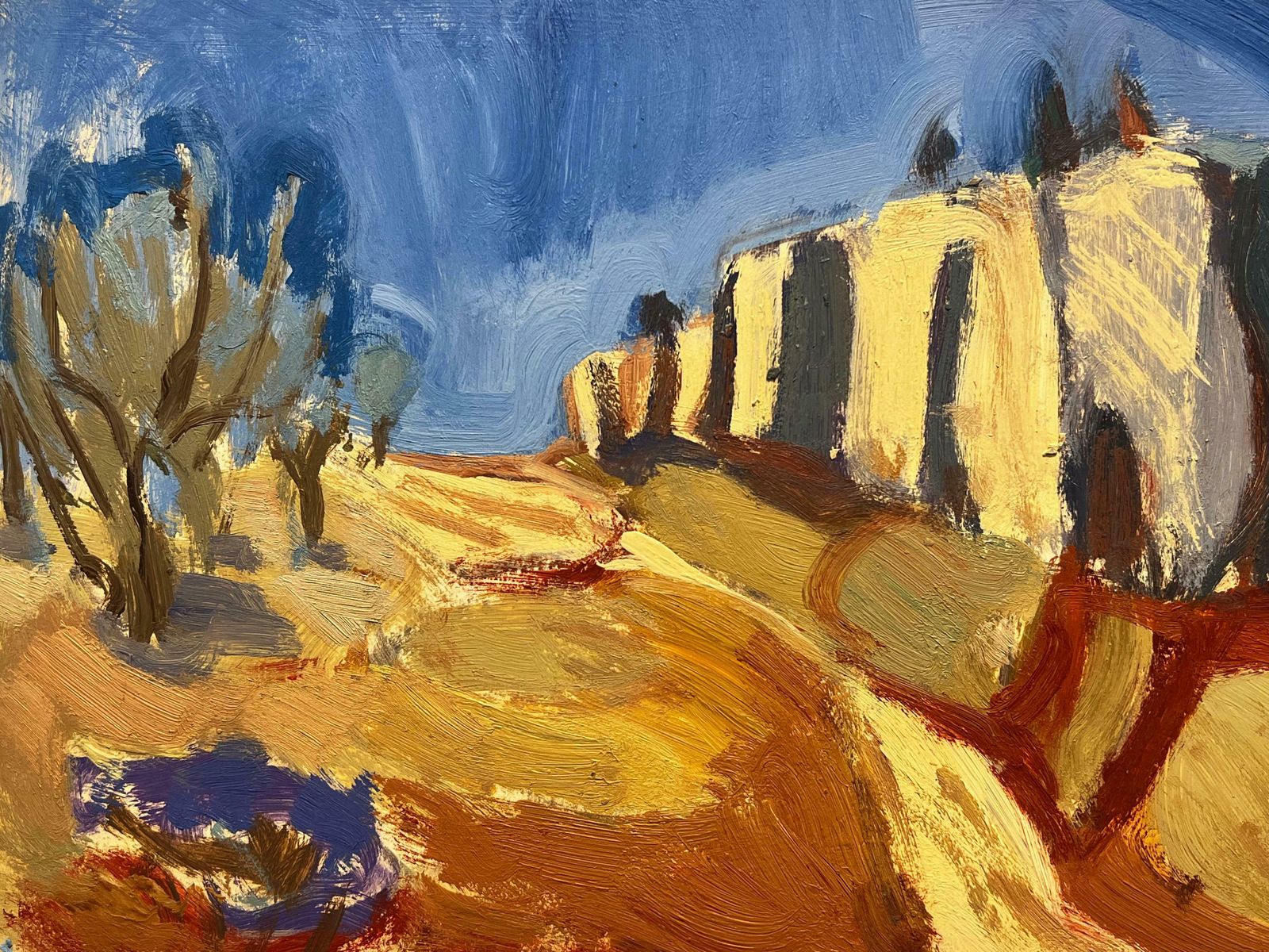 Elisabeth Hahn20th Century German Modernist Oil Painting   Landscape20th Century photo furniture