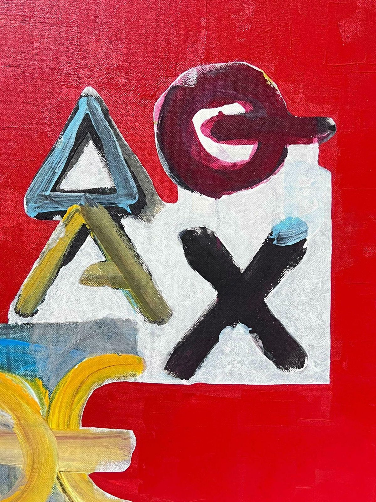 Jacques Coulais (1955 2011)french Expressionist Abstract Original Painting Artists Studio Provenancemid 20th Century photo Art