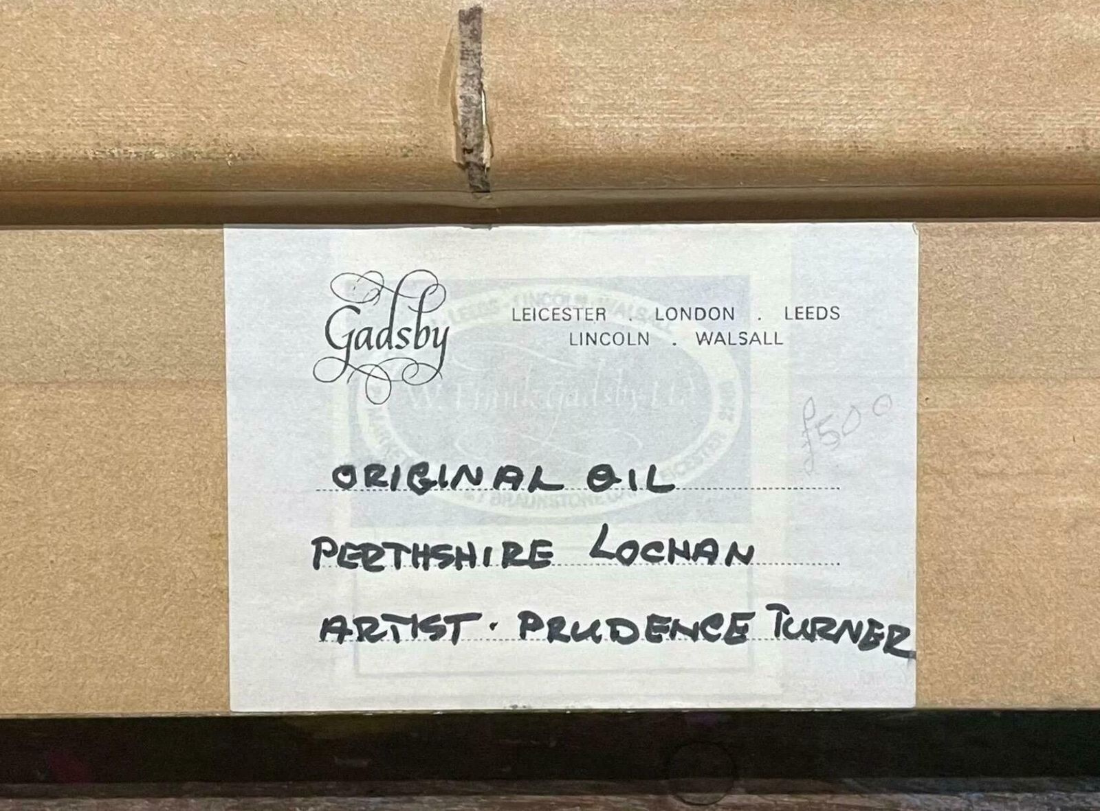 photo furniture Prudence Turnerprudence Turner (B.1930) Large Signed Oil  Scottish Highlands Loch & Mountainsc. 1970's