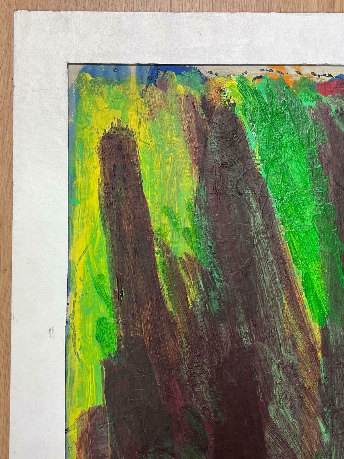 Andre Guilloufrench Expressionist Abstract 20th Century Oil Painting Blaze Of Colors photo for sale