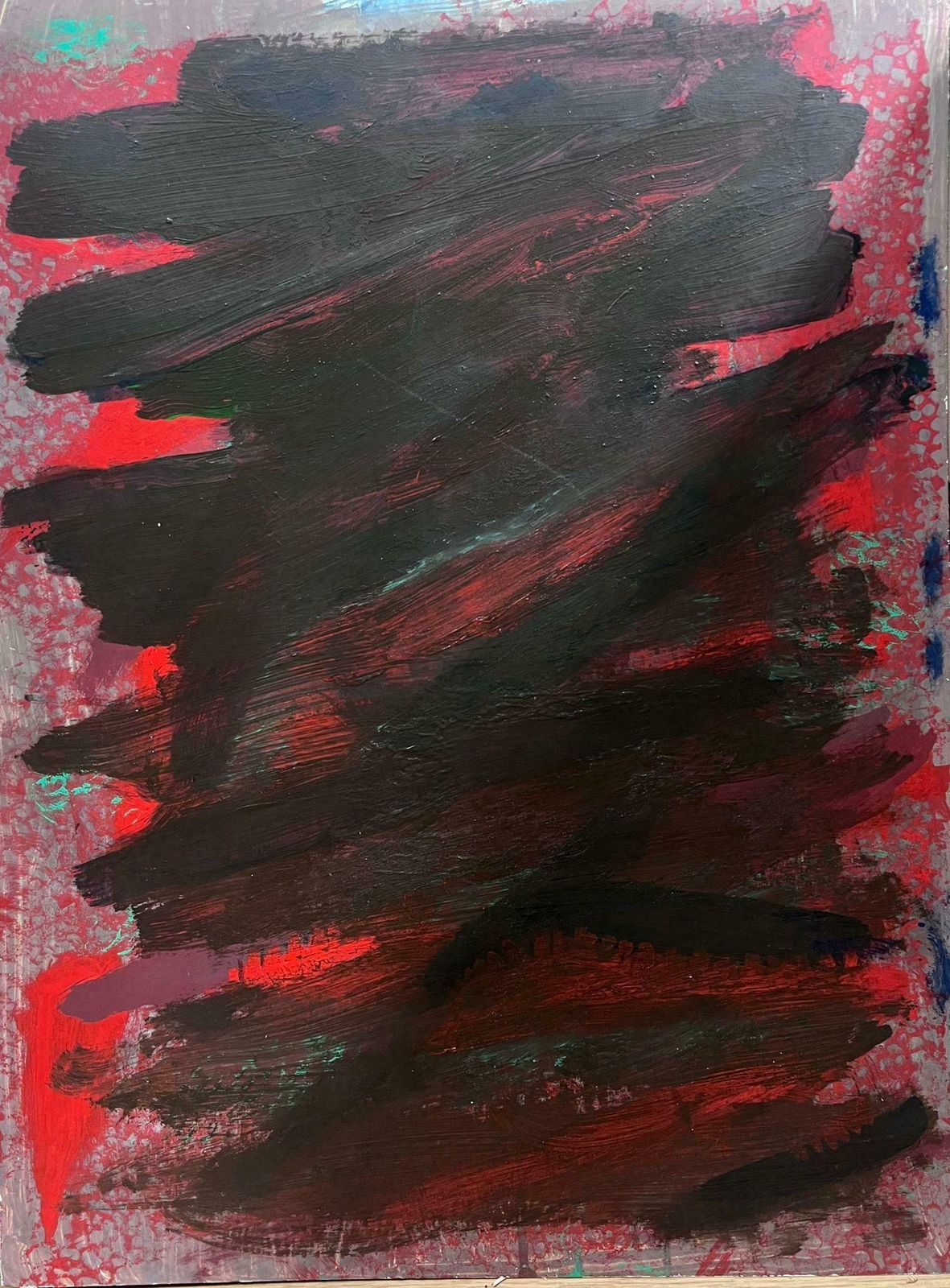 Andre Guilloufrench Expressionist Abstract 20th Century Oil Painting Blaze Of Colors photo for sale