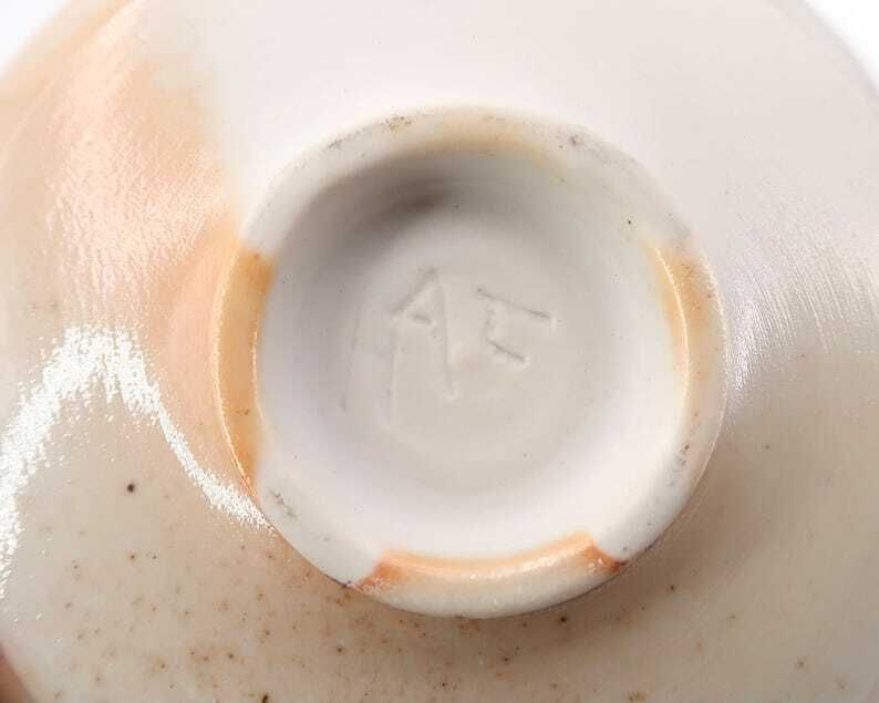 French White Porcelain Bowl Dish By Isabelle Daucourt, Saint Amand En Puisaye, France / Art, Beige, Ceramic photo vintage