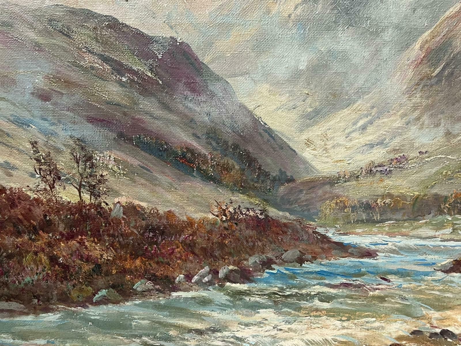 Francis E. Jamiesonantique Scottish Highland Landscape Fast Flowing River Landscape & Cottage photo 2000.0