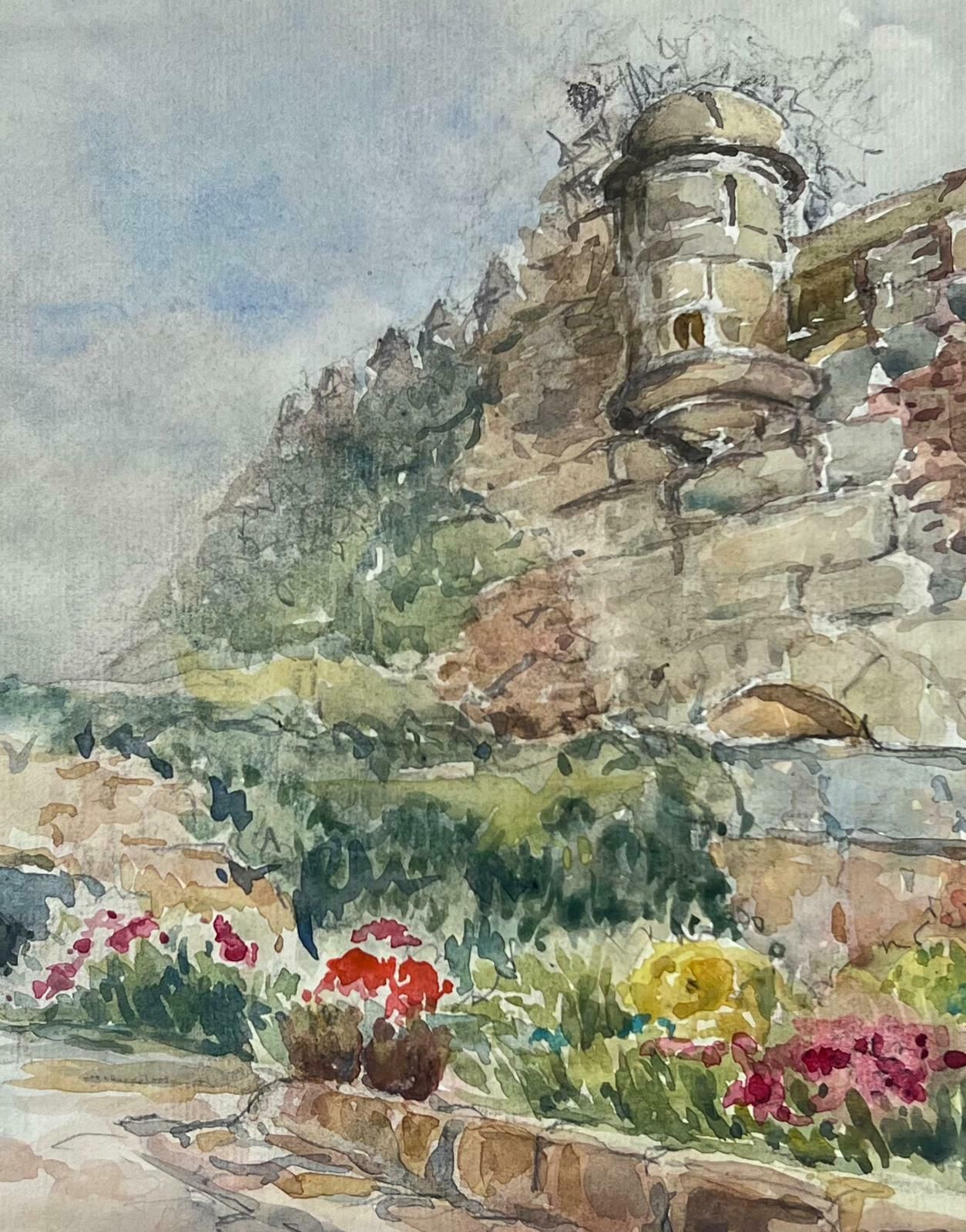 Jean Laforguemid 20th Century French Post Impressionist Painting Walled Garden