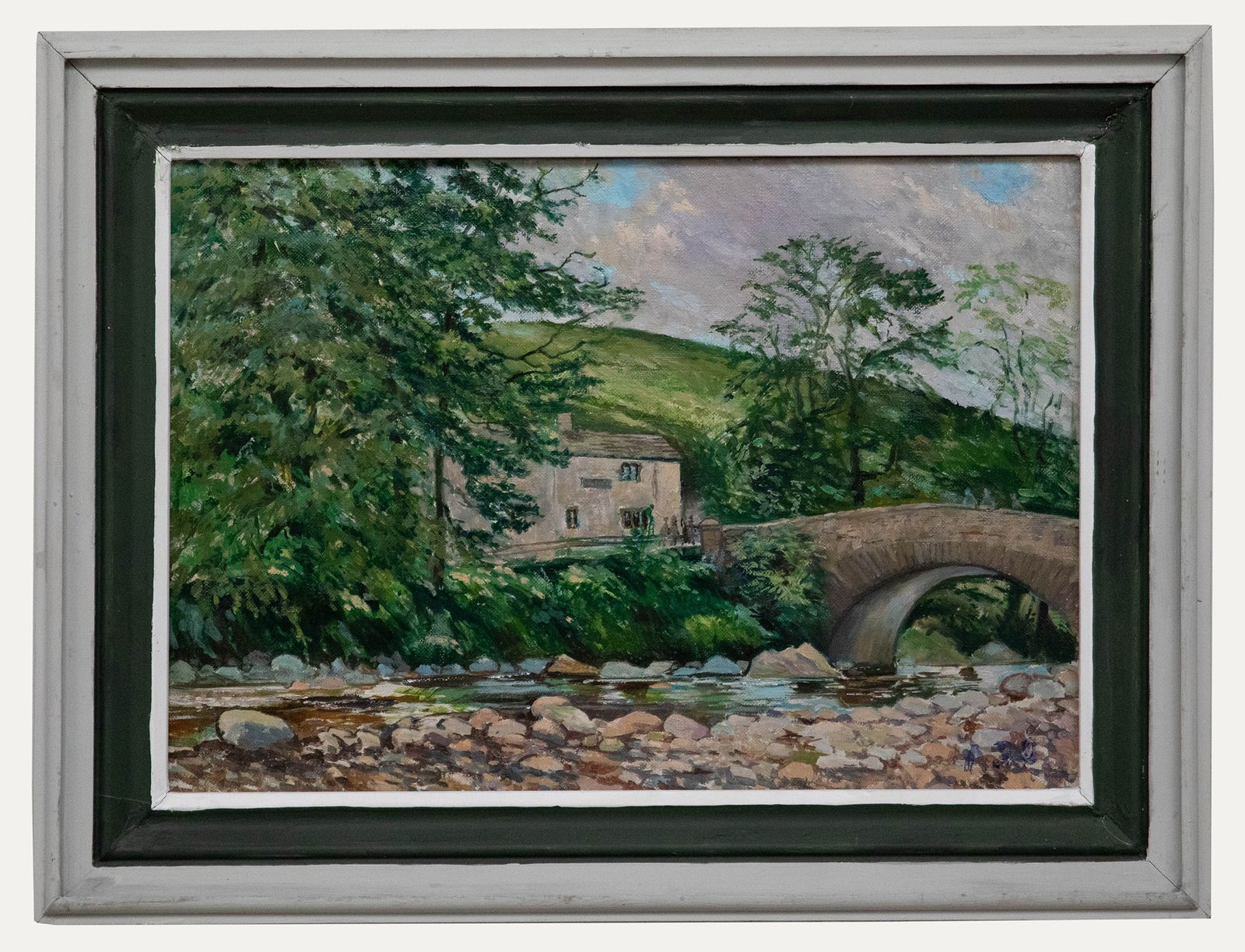 Albert B. Ogden (1928 2022) 20th Century Oil, Wary Bridge