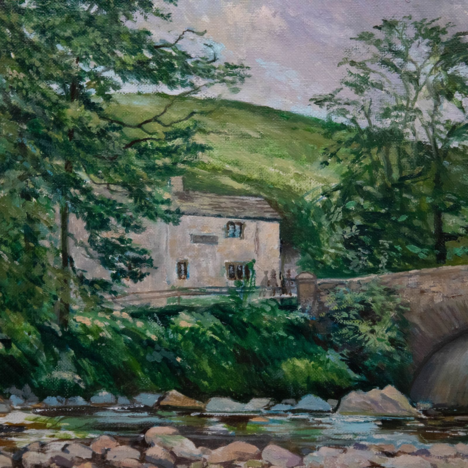 Albert B. Ogden (1928 2022) 20th Century Oil, Wary Bridge photo Art