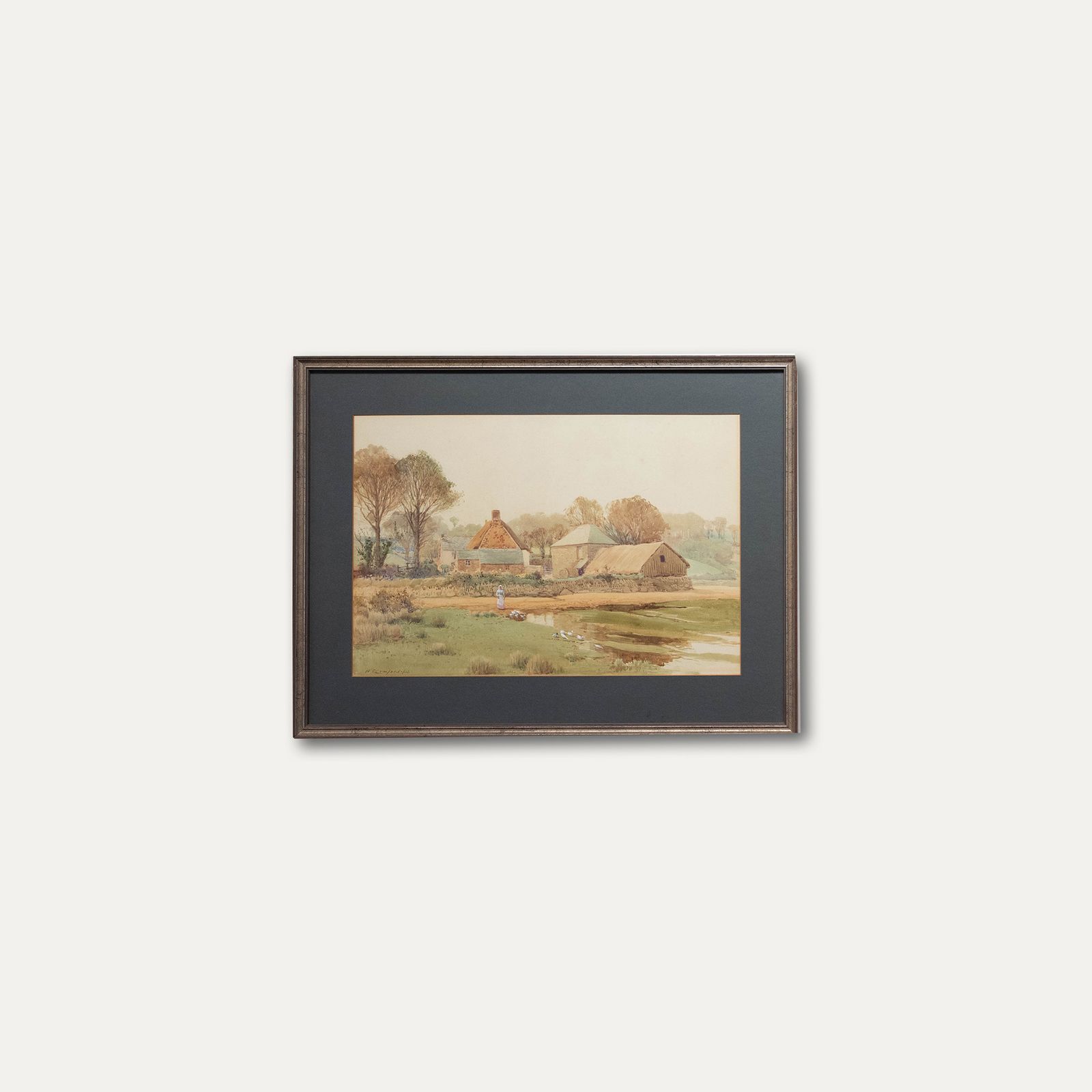 William Edwards Croxford (1852 1926) Framed Watercolour, Trevemper, Newquay photo buy