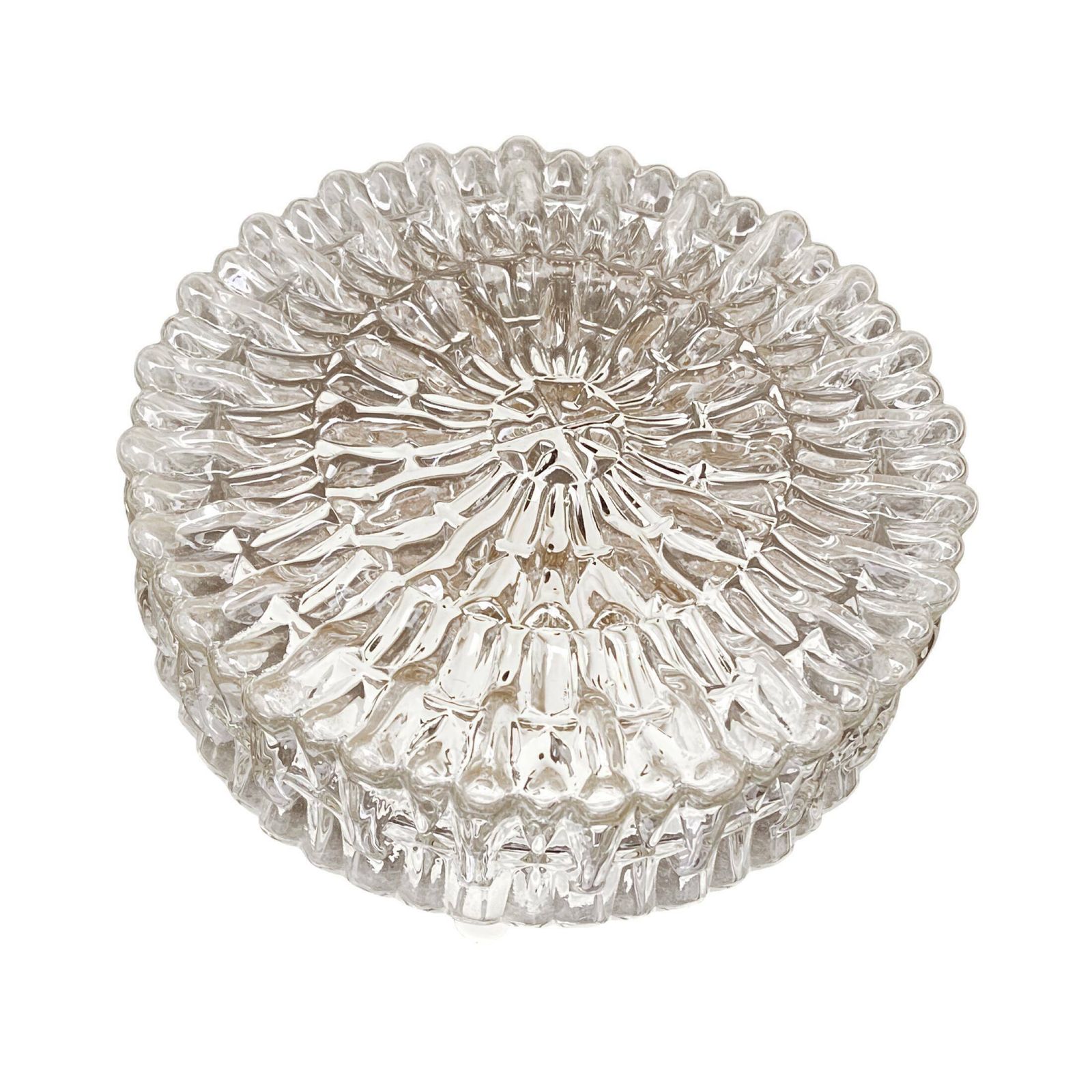 Glass Ceiling Or Wall Lamp From Fabryki Materiałów światłoczułych Foton Prl photo for sale