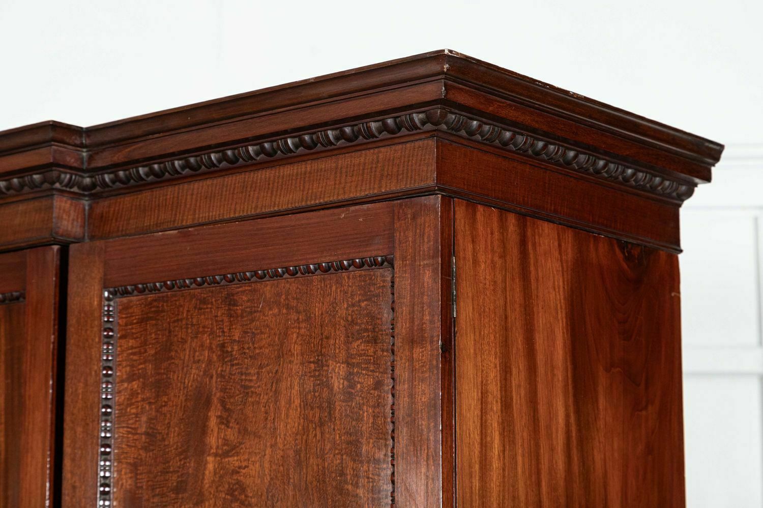 Large English 19thc Mahogany Triple Wardrobe   photo buy