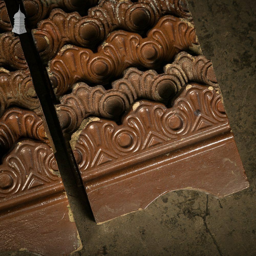 Home Decor Scalloped Garden Edging, Matched Set Of 29 Salt Glazed Path Edging   A Run Of 8.5m photo