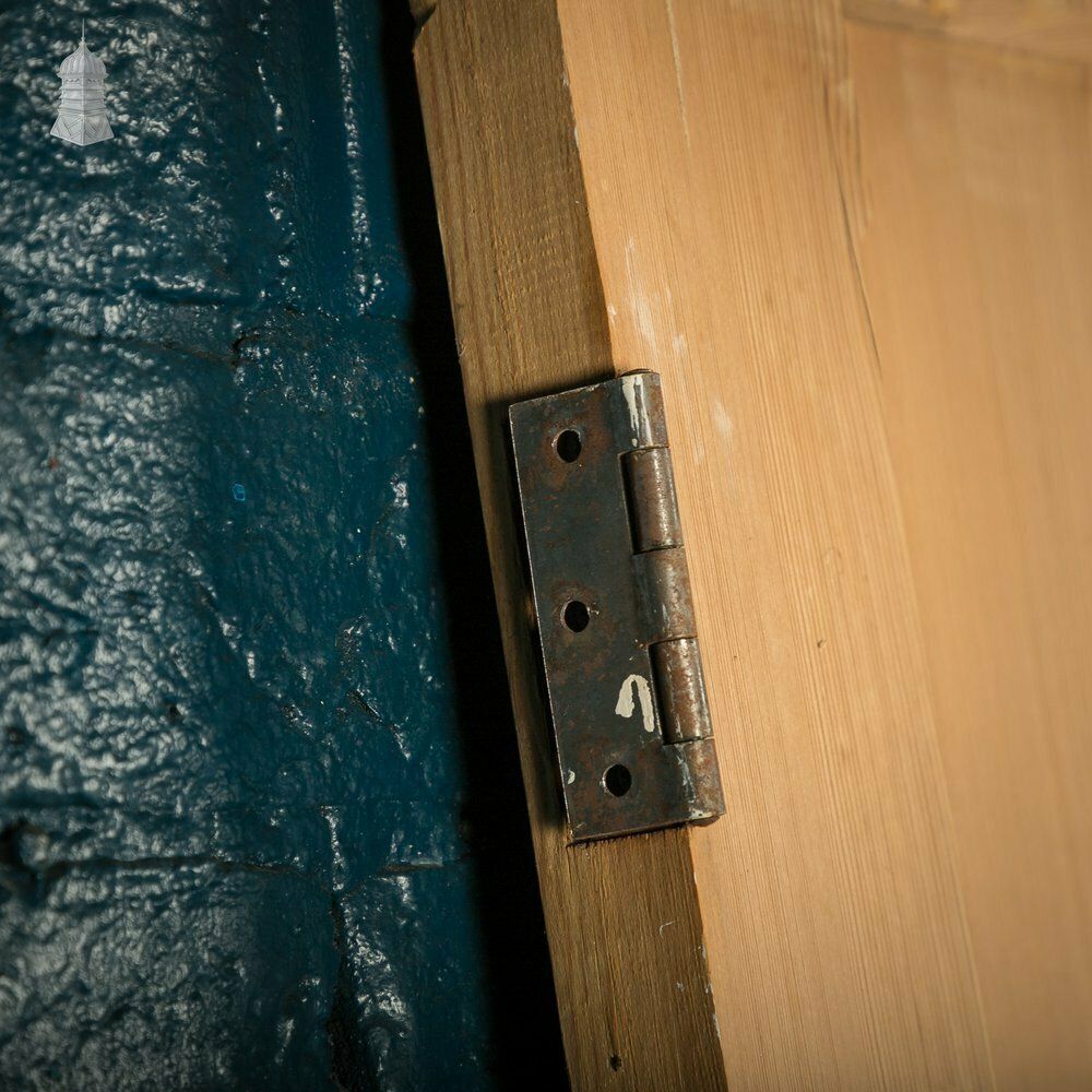 Pine Panelled Door, 4 Panel, Stop Chamfer Detail photo vintage