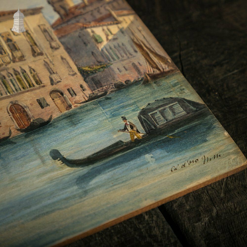 Venetian Watercolour Paintings, Set Of 4 photo Art