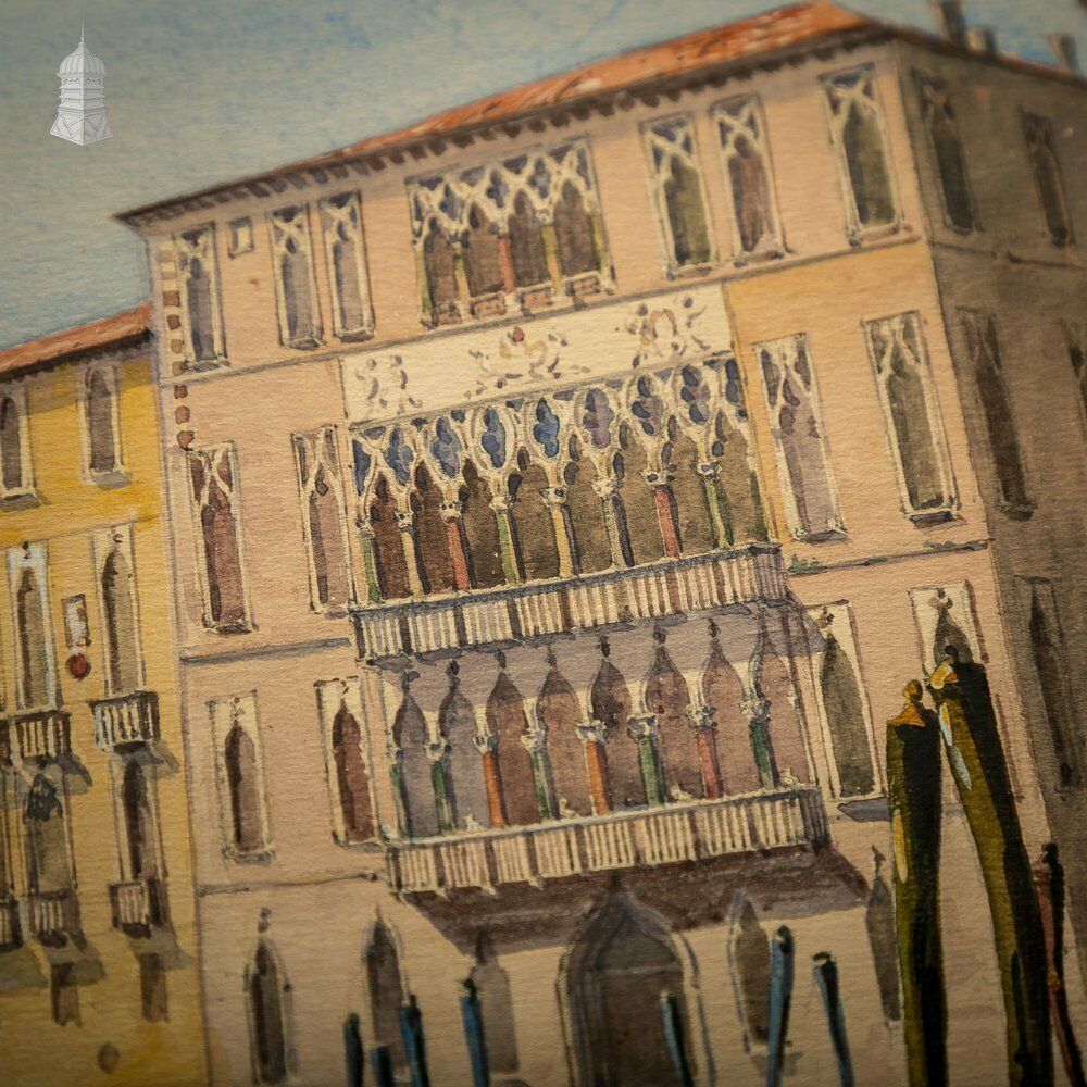 Art Venetian Watercolour Paintings, Set Of 4 photo