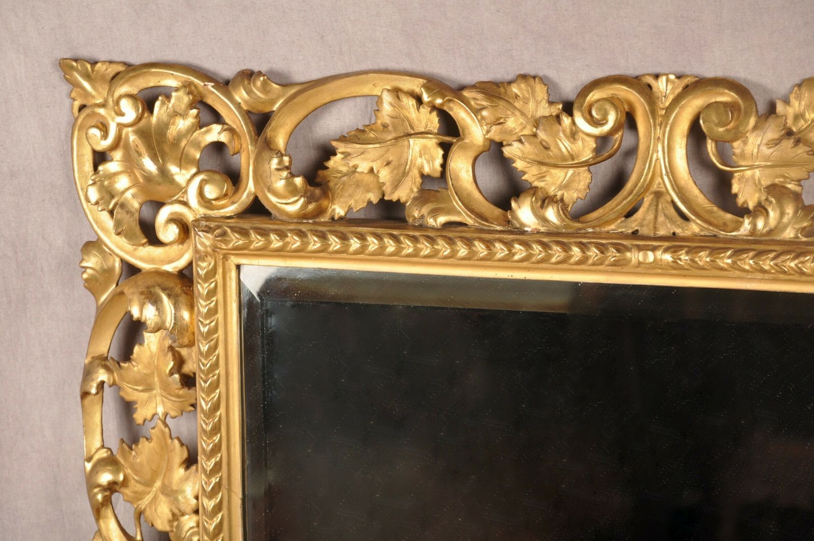 Large Early 19th Century Florentine Giltwood Mirror photo furniture