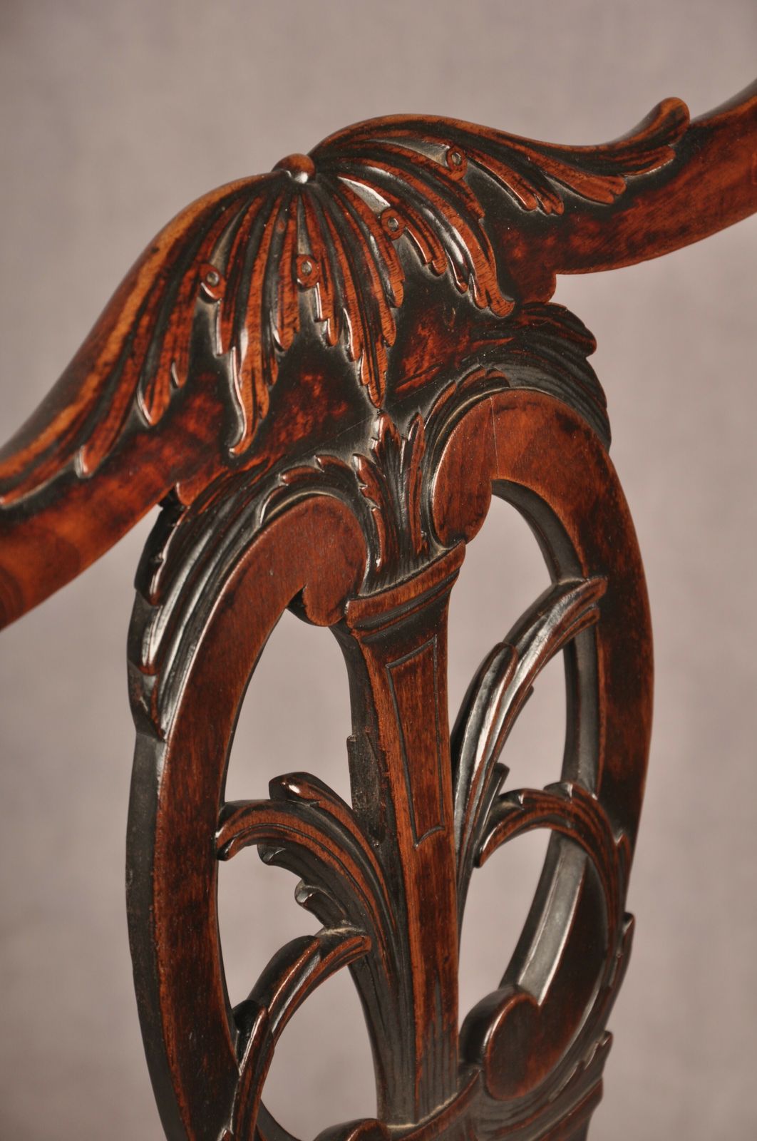 Furniture Fine 18th Century Mahogany Chippendale Armchair photo