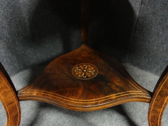 Top Quality Rosewood Inlaid Drop Leaf Occasional Table C.1900 photo Furniture