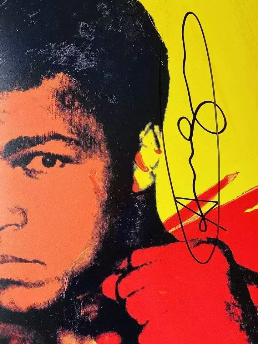 1986 Carnegie Museum Of Art After Andy Warhol   Muhammad Ali Lithograph photo Art