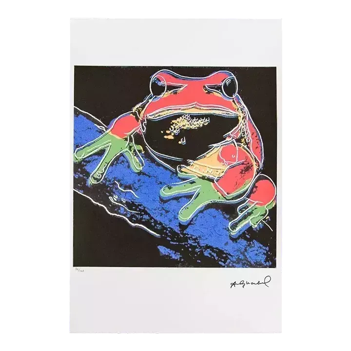 1986 Carnegie Museum Of Art After Andy Warhol "Pine Barrens Tree Frog" Lithograph