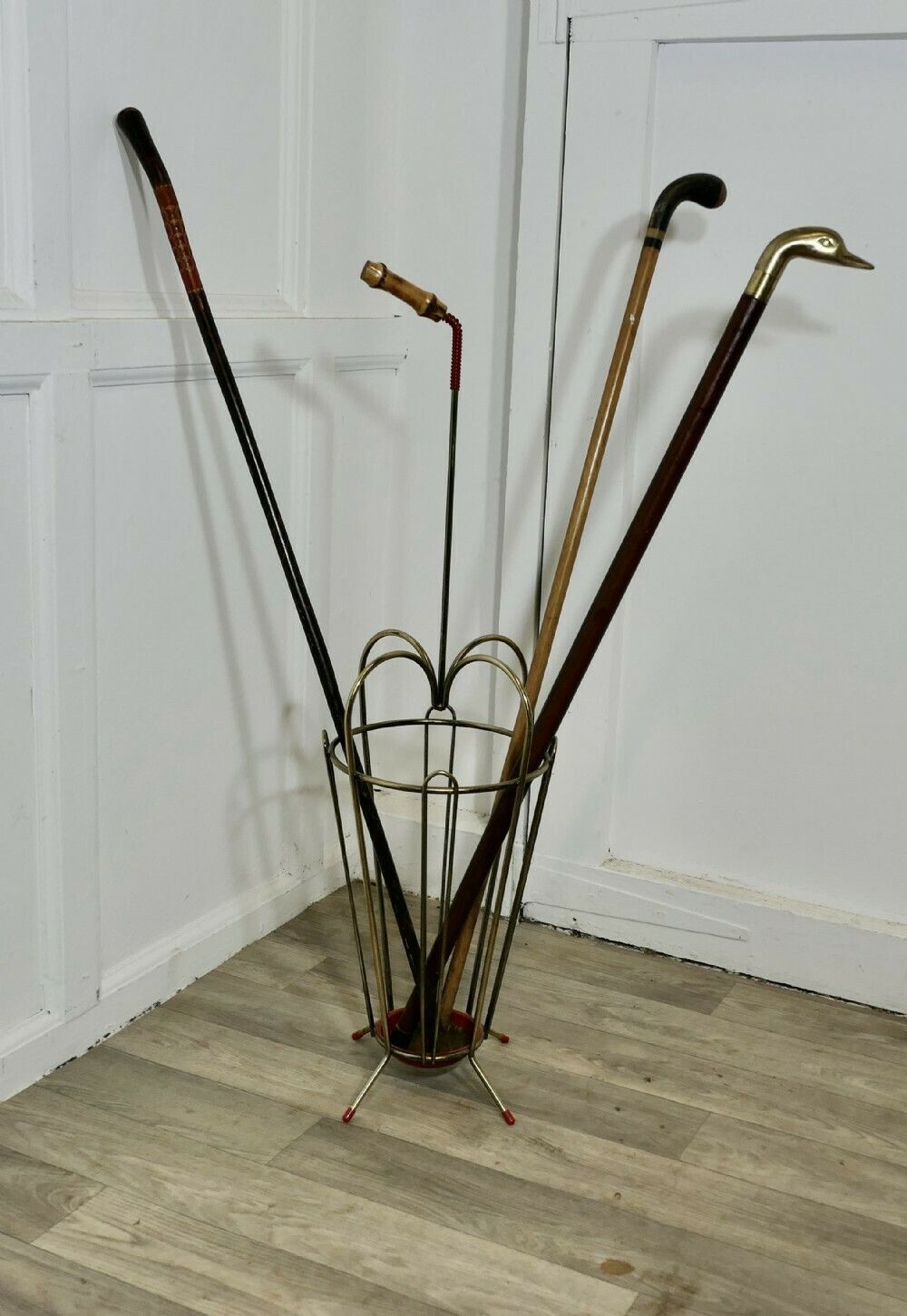 Umbrella Shaped Umbrella Stand, Retro Chic From The 1950s photo Home Decor