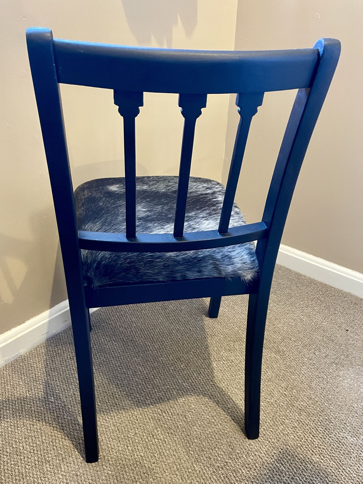 Cow Hide Black Occasional Chair Bedroom Lounge