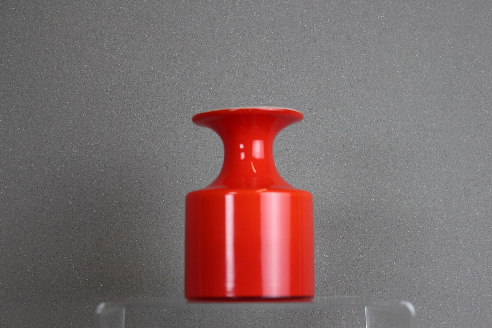 Holmegaard Orange/Red Carnaby Glass Vase By Per Lutken