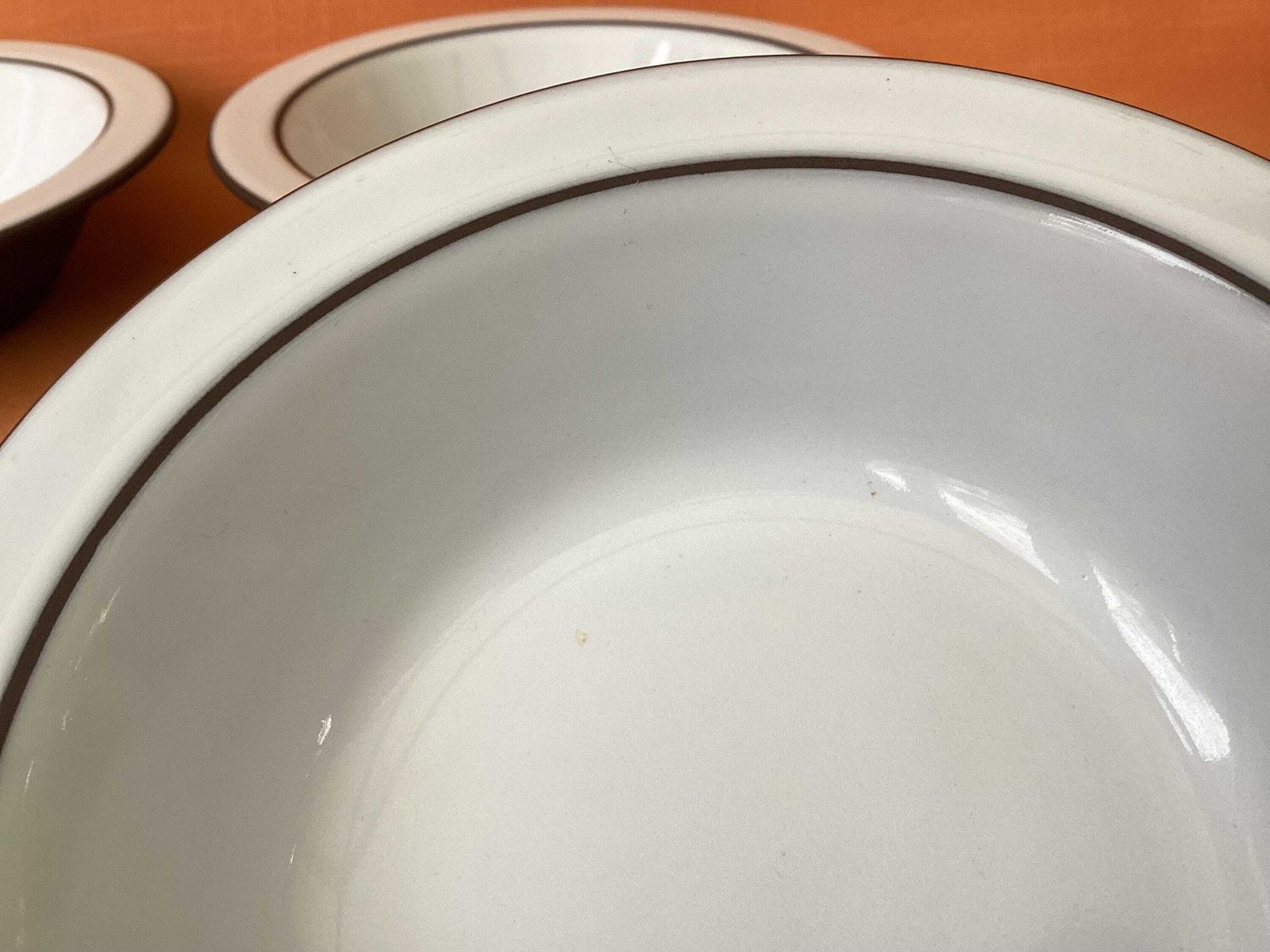 1970s Hornsea Charisma Rimmed Soup/Cereal Bowls (Set Of 6), Hornsea Charisma Cereal Bowls, 6.5” Diameter, Retro Hornsea Pottery photo 50.0