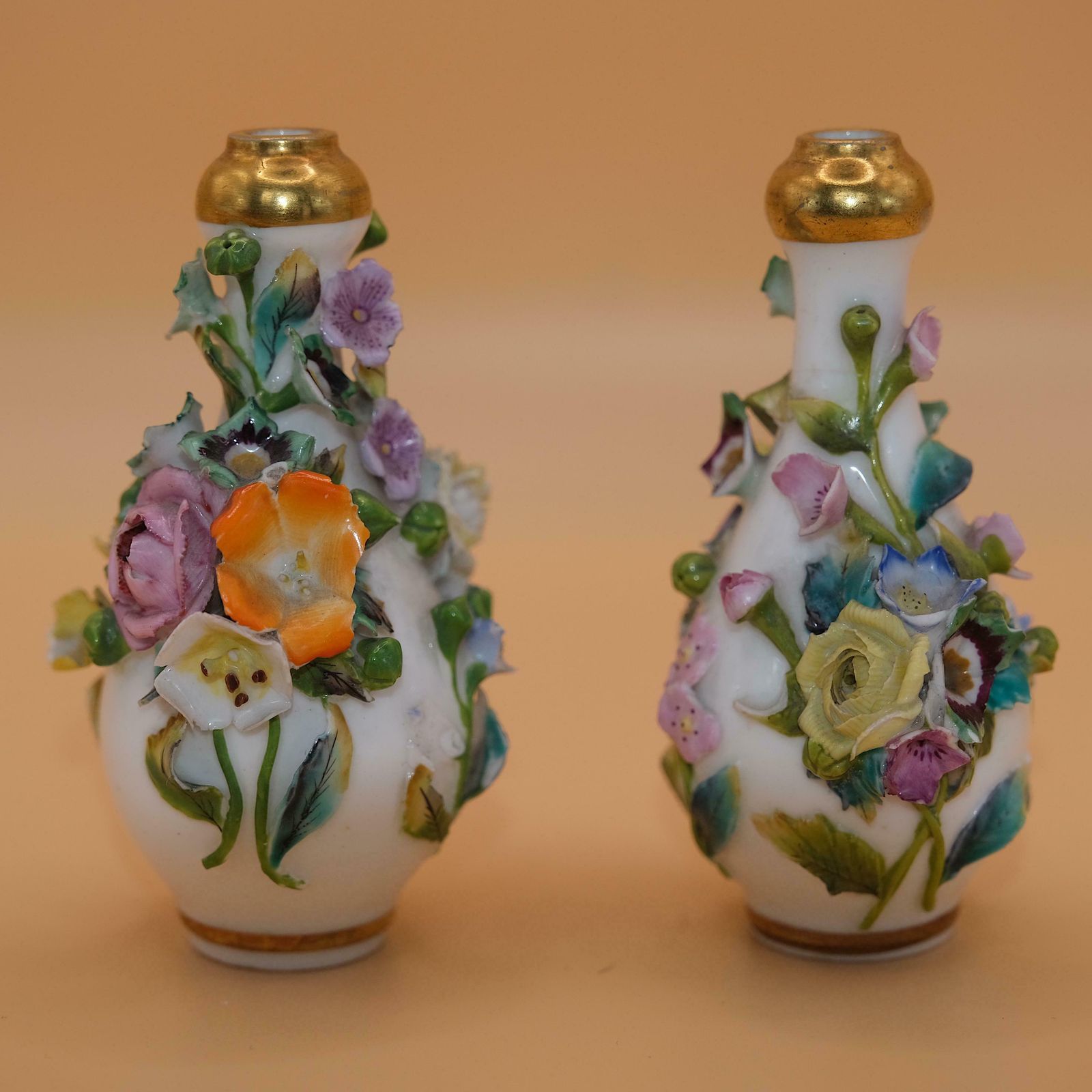 Coalbrookdale Porcelain Coalport Scent Bottles photo vinterior