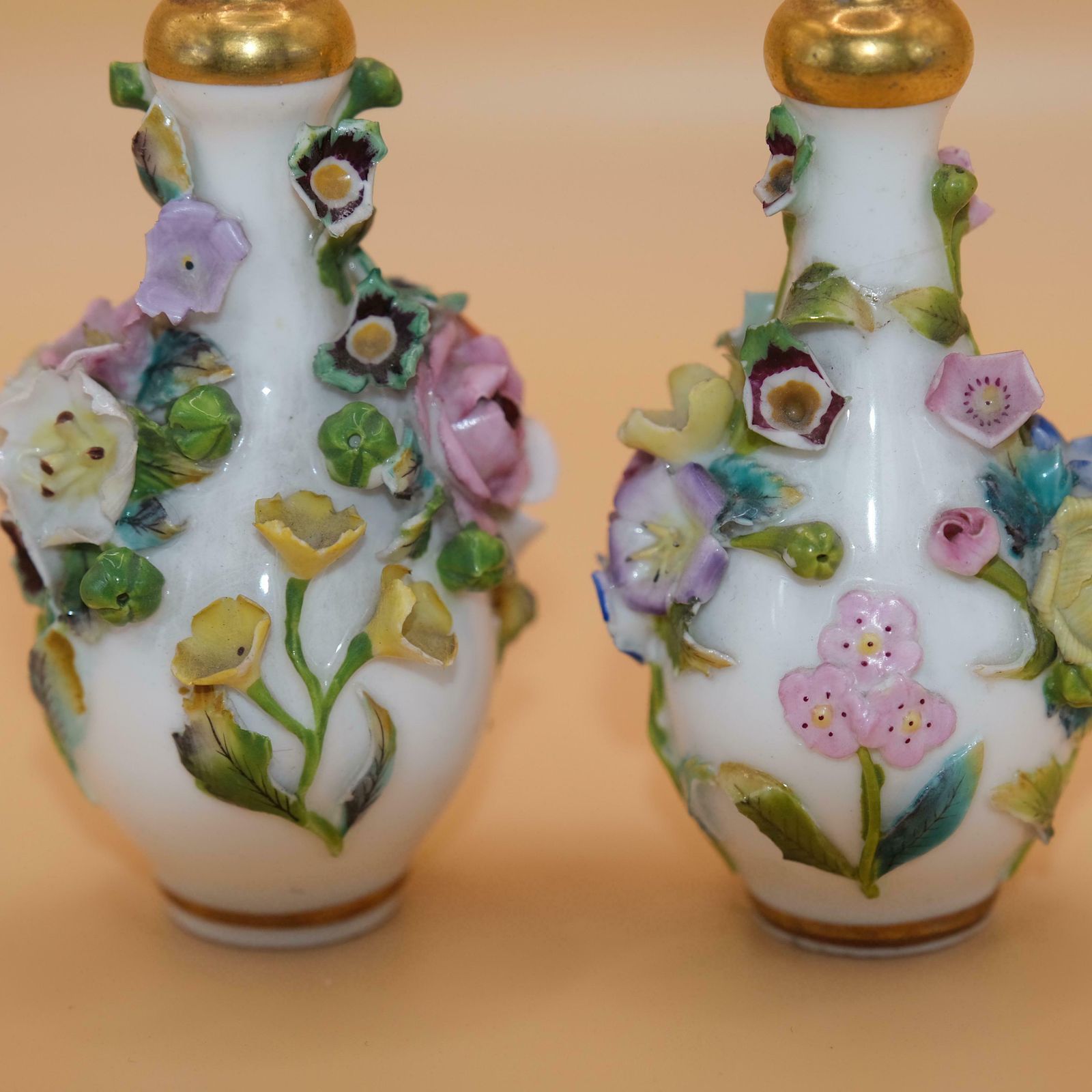 Coalbrookdale Porcelain Coalport Scent Bottles photo buy