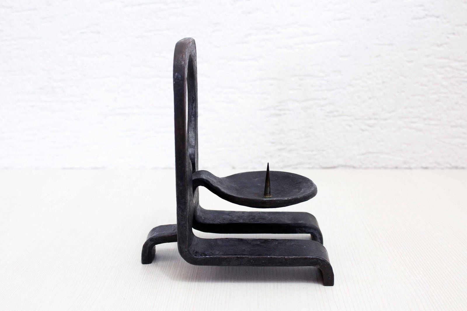 Beautiful Brutalist Candle Holder Made In The 70s/80s. photo for sale