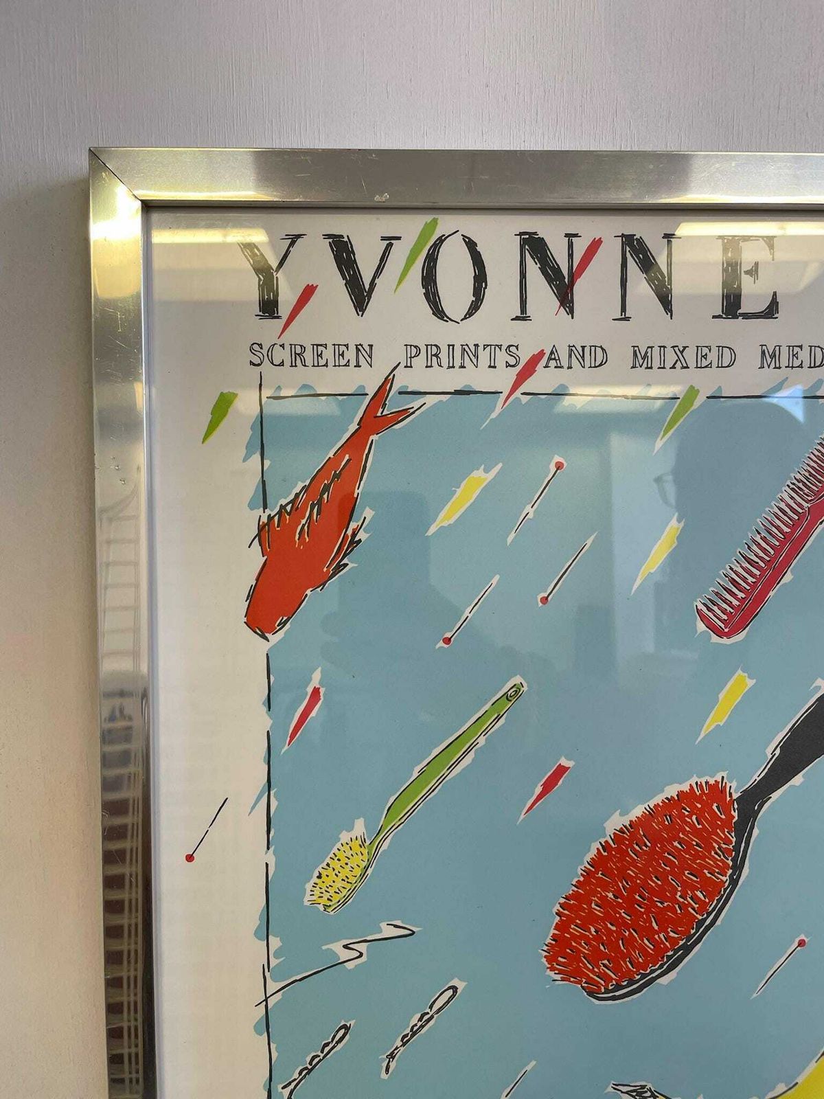 Yvonne Cole And Thumb Gallery Exhibition Poster 1980 photo Art