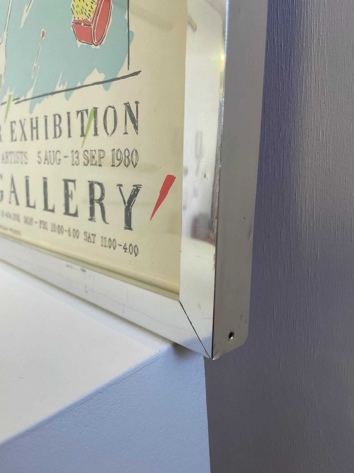 Yvonne Cole And Thumb Gallery Exhibition Poster 1980 photo vintage