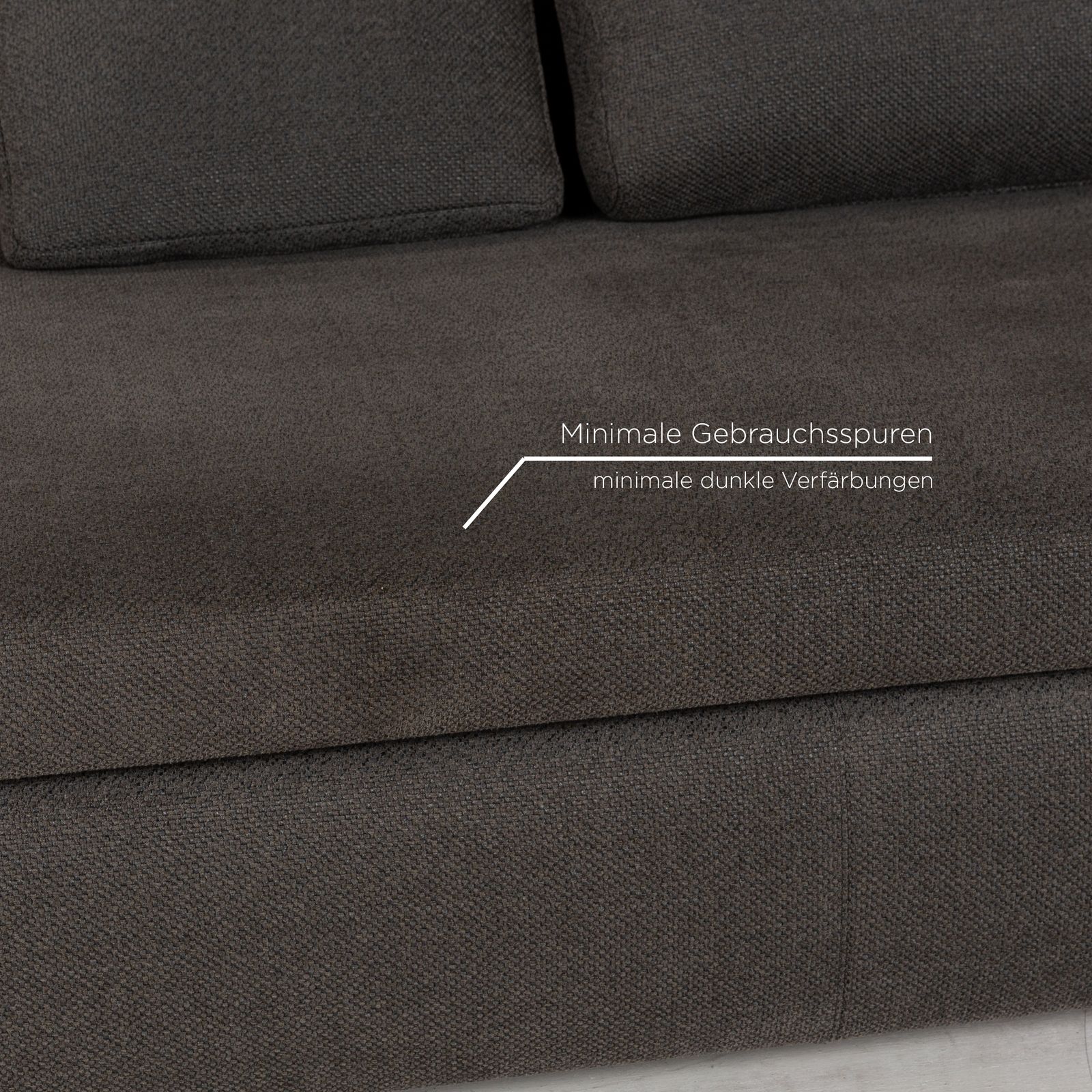 Canapé 2 places Minotti Moore en tissu gris photo Mobilier