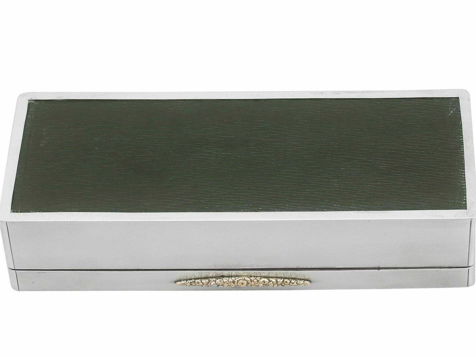 photo furniture Sterling Silver Jewelry Box By S J Rose & Son