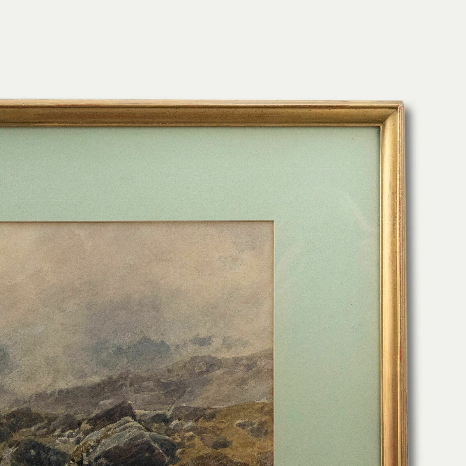 John Syer Ri (1815 1885)   Framed Late 19th Century Watercolour, Rocky Landscape photo Art