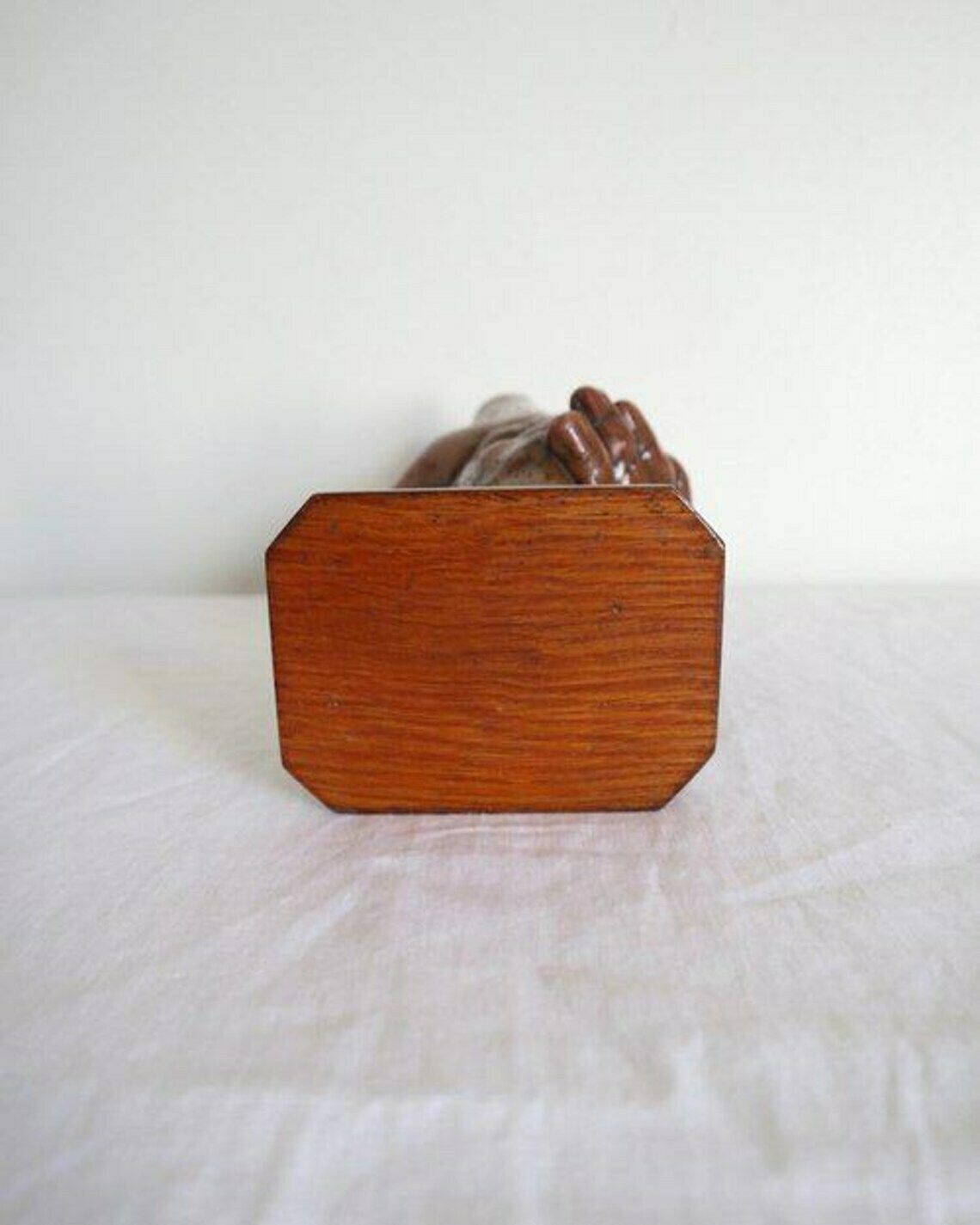 photo for sale Mid Century Italian Terracotta Sculpture Of Holding Hands
